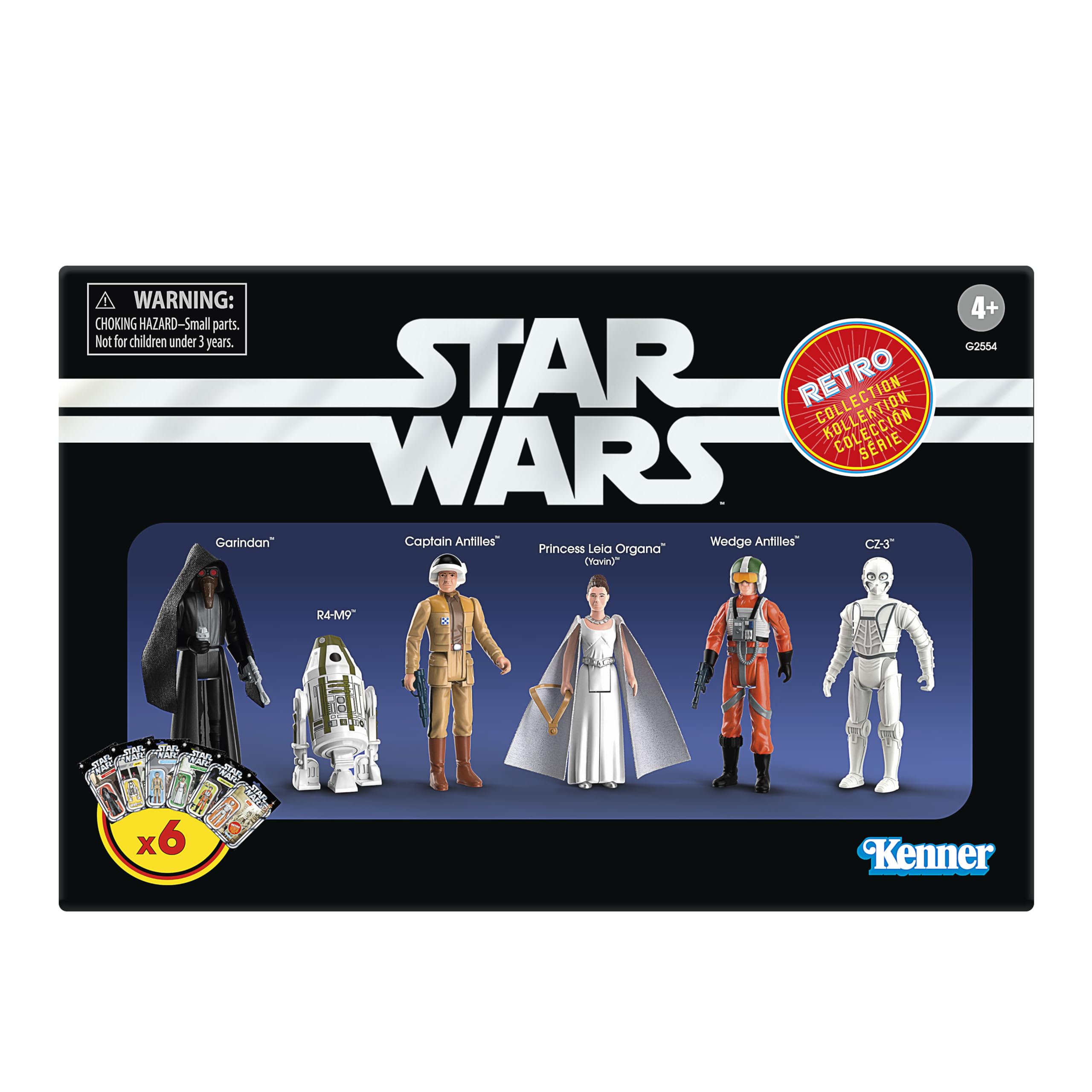 Star Wars Retro Collection A New Hope Episode IV Action Figures - 3.75 Inch Scale, 6 Figures