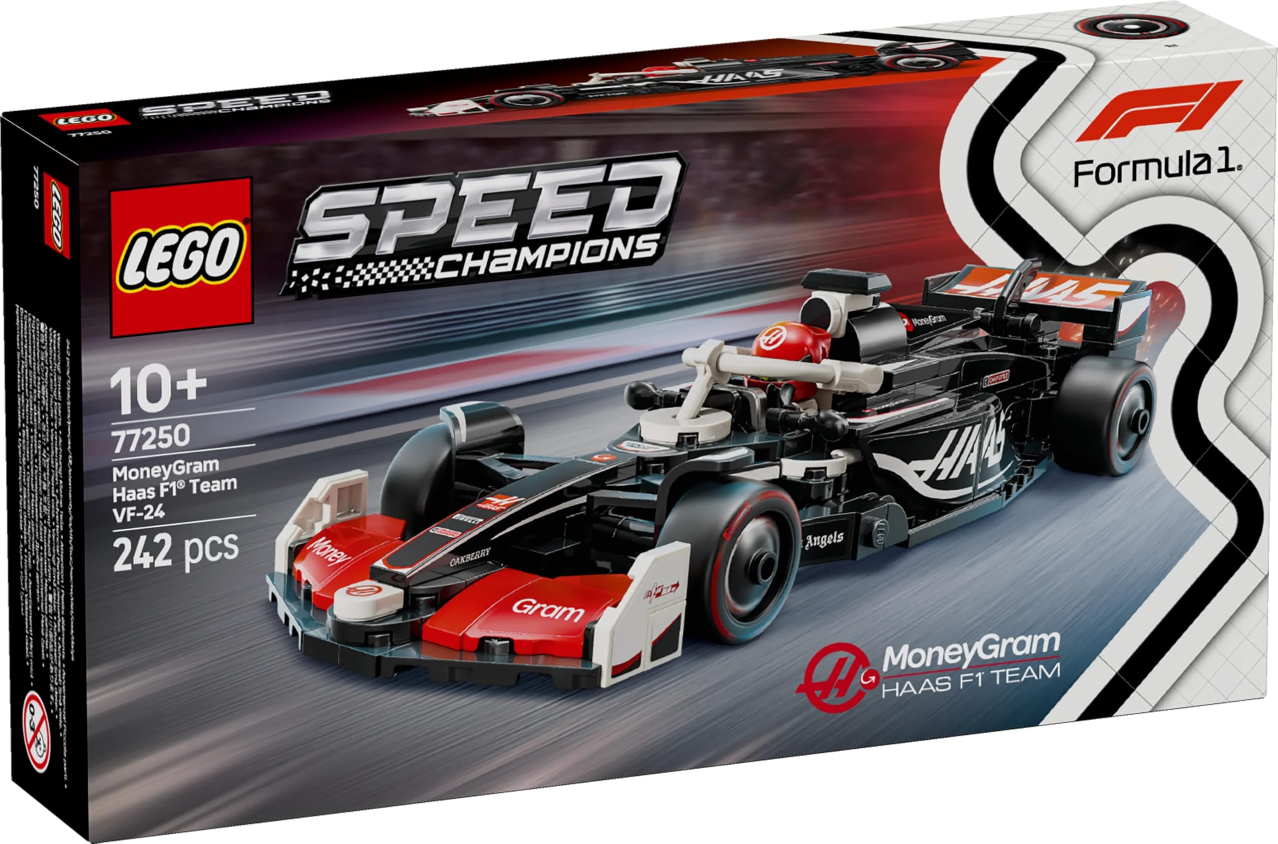 LEGO Speed Champions MoneyGram Haas F1 Team VF-24 Race Car Toy with Driver Minifigure - Building Set for 10+ 4
