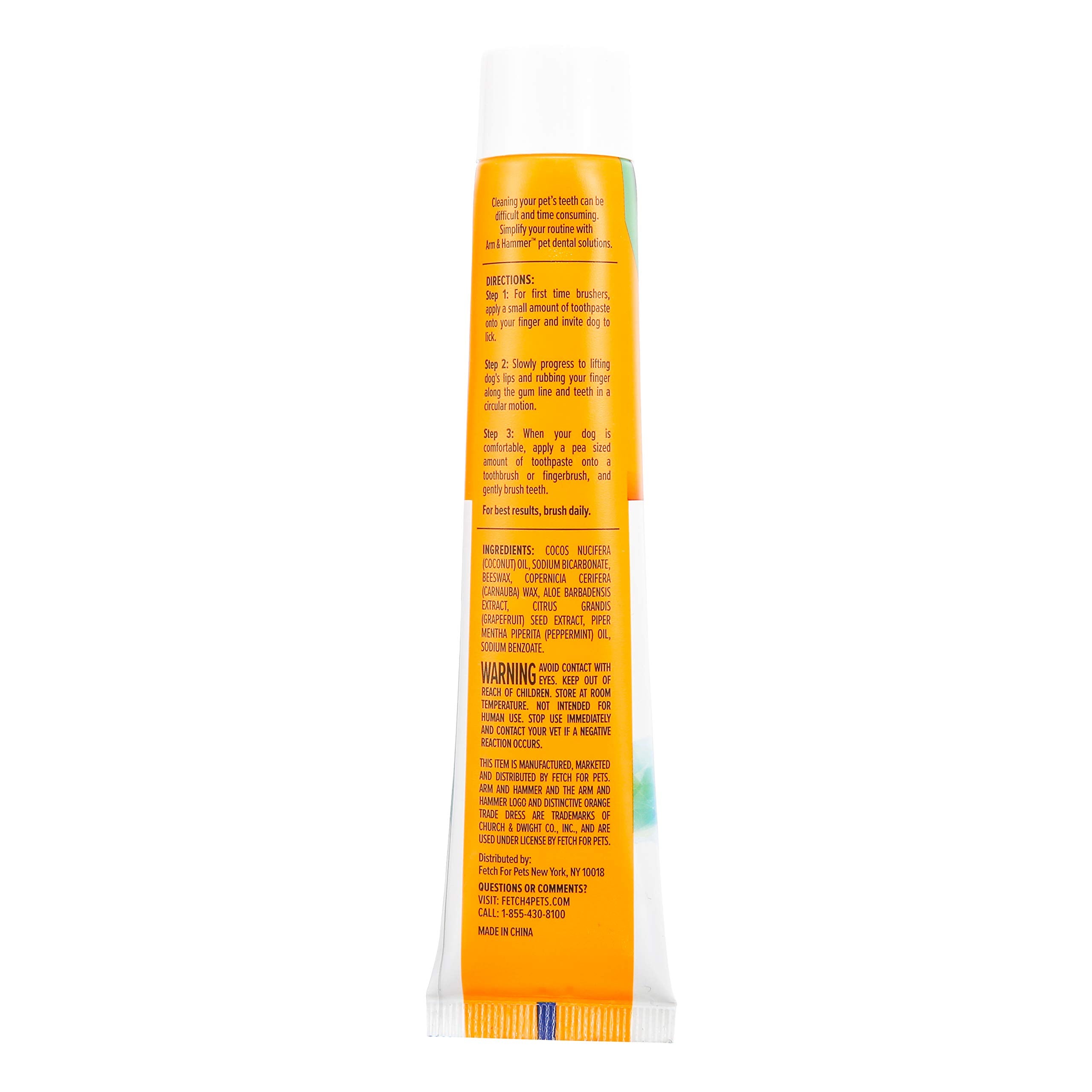 ARM & HAMMER Fresh Spectrum Coconut Mint Dog Toothpaste - 55g | Plaque Removal | Tartar Control 4