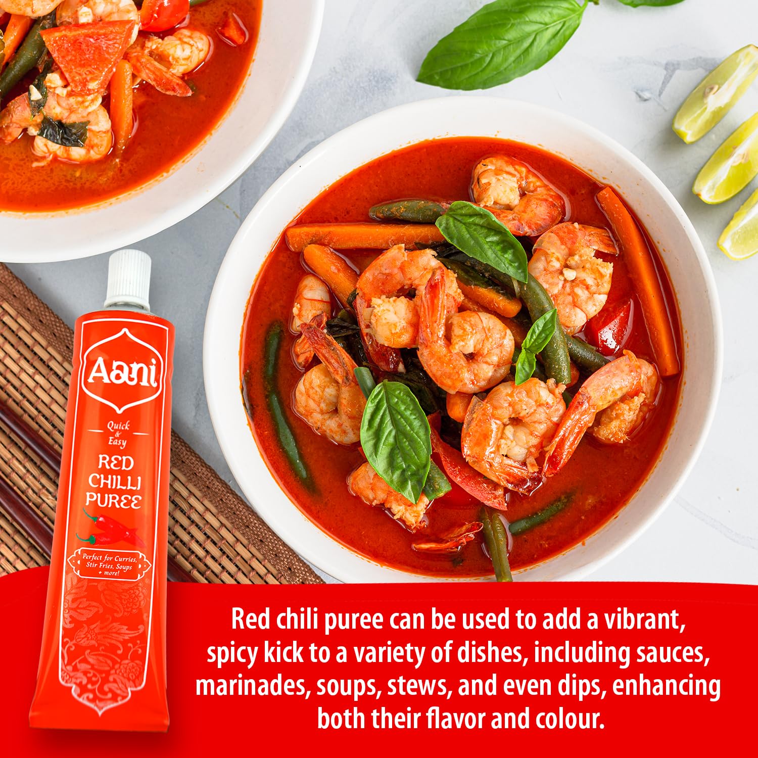 AANI Red Chilli Puree - Smooth Consistency for Cooking & Marinades | 110g