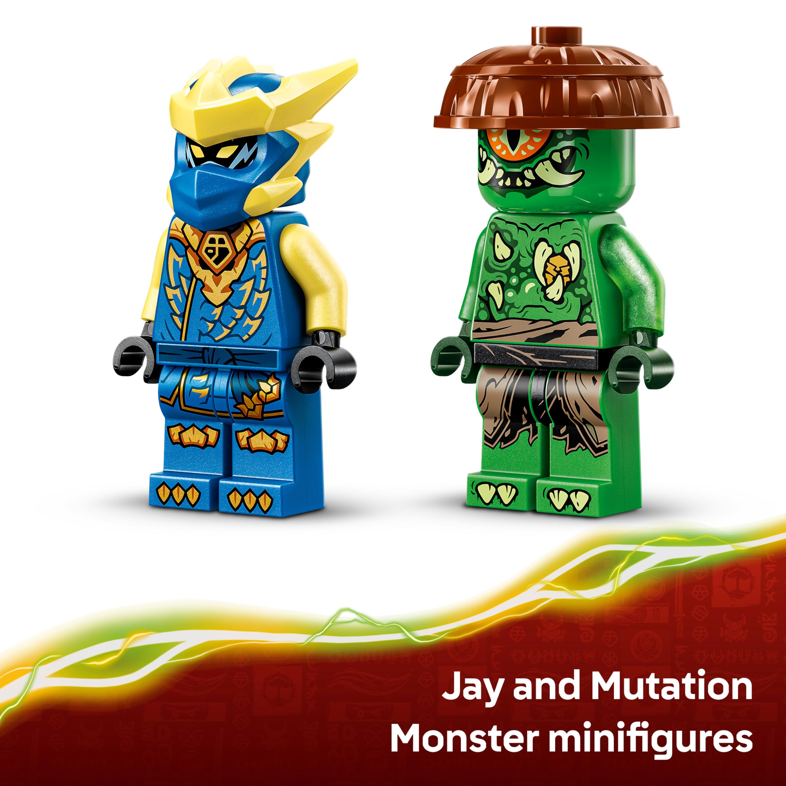 LEGO NINJAGO Jay's Dragon Mech Fight Building Set 71853 | Ages 4+ 5