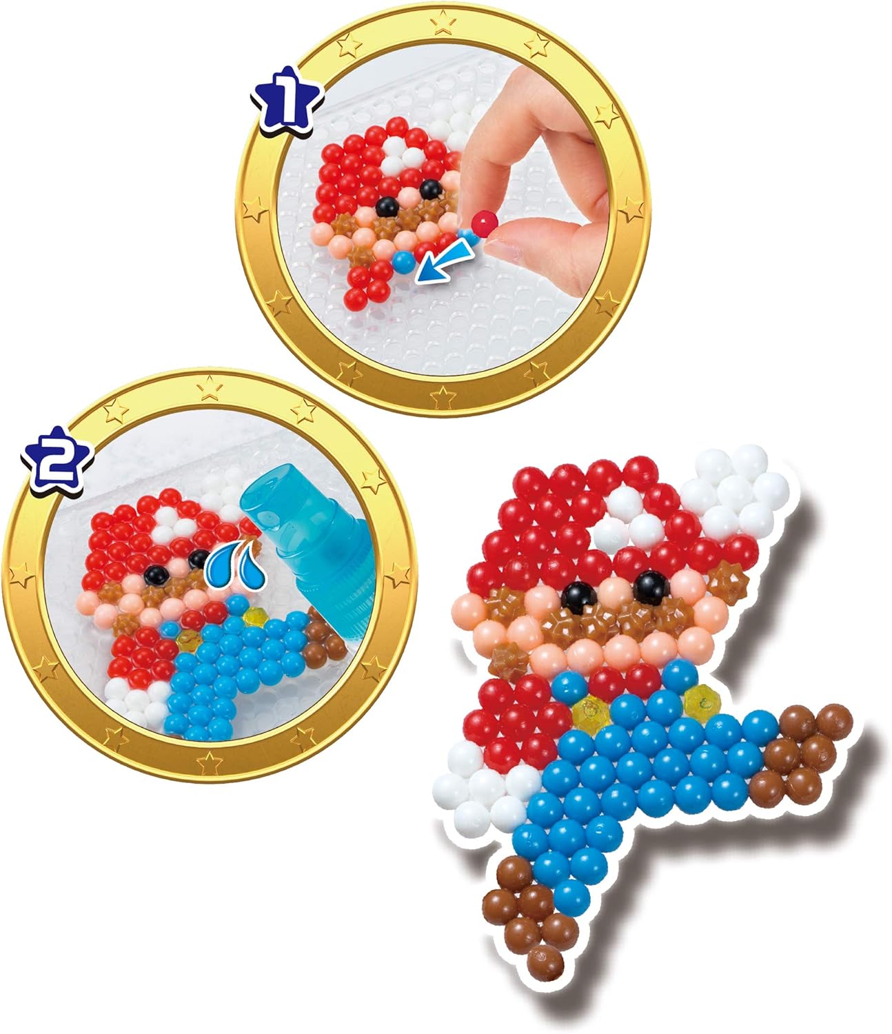 Aquabeads Creation Cube Super Mario - Arts & Crafts Bead Set for Kids 4+ 5