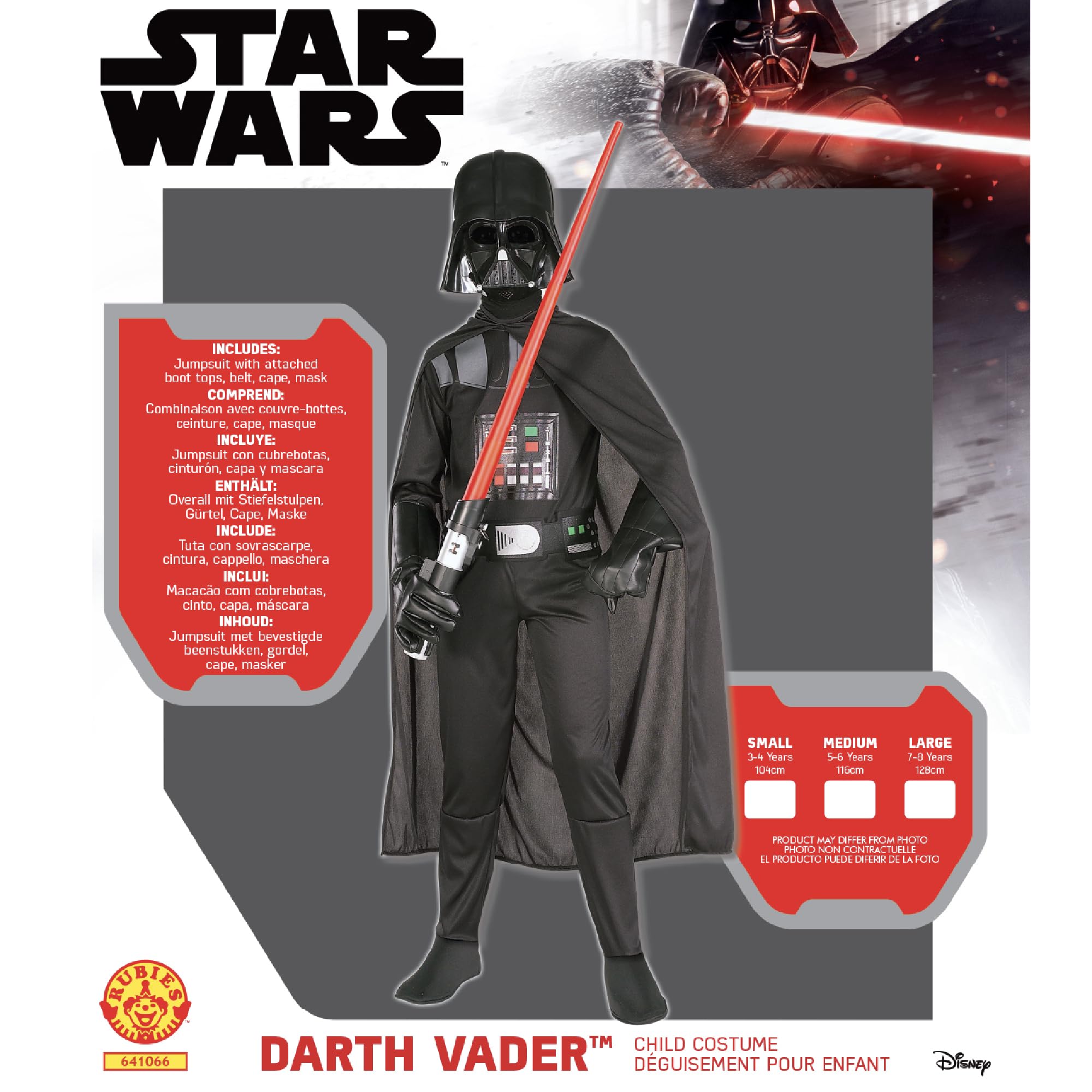 Rubies Darth Vader Costume - Teen Size for Ages 9-10 Years 7