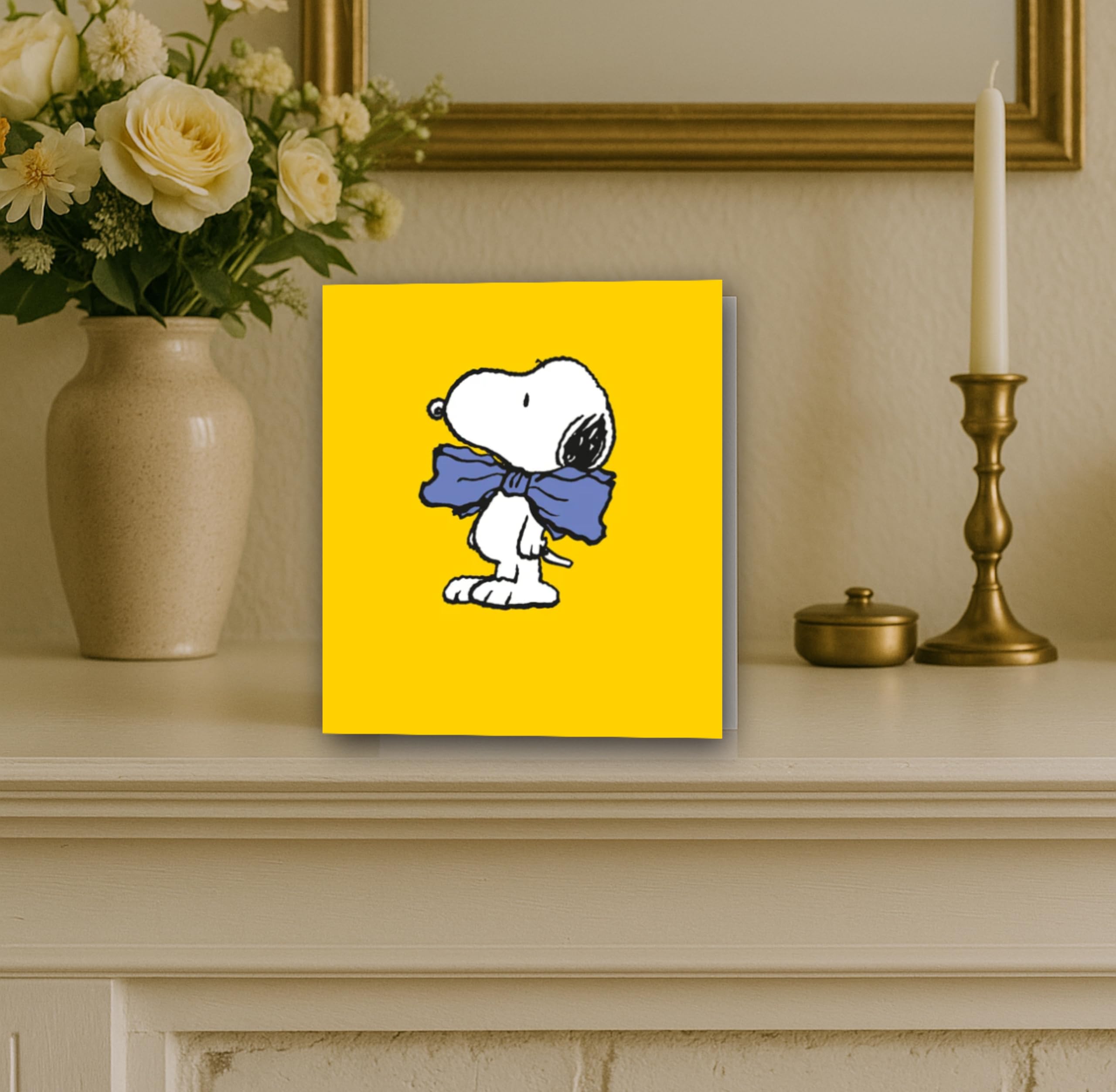 Danilo Promotions LTD Peanuts Blank Greeting Card - Snoopy & Charlie Brown Official Design | Standard Size 3