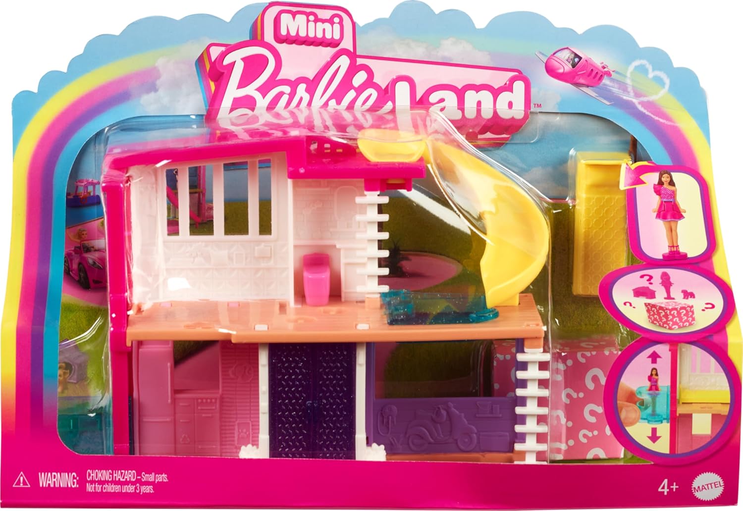 Mini BarbieLand Doll House Playset with 1.5-inch Doll - Barbie Dreamhouse HYF47