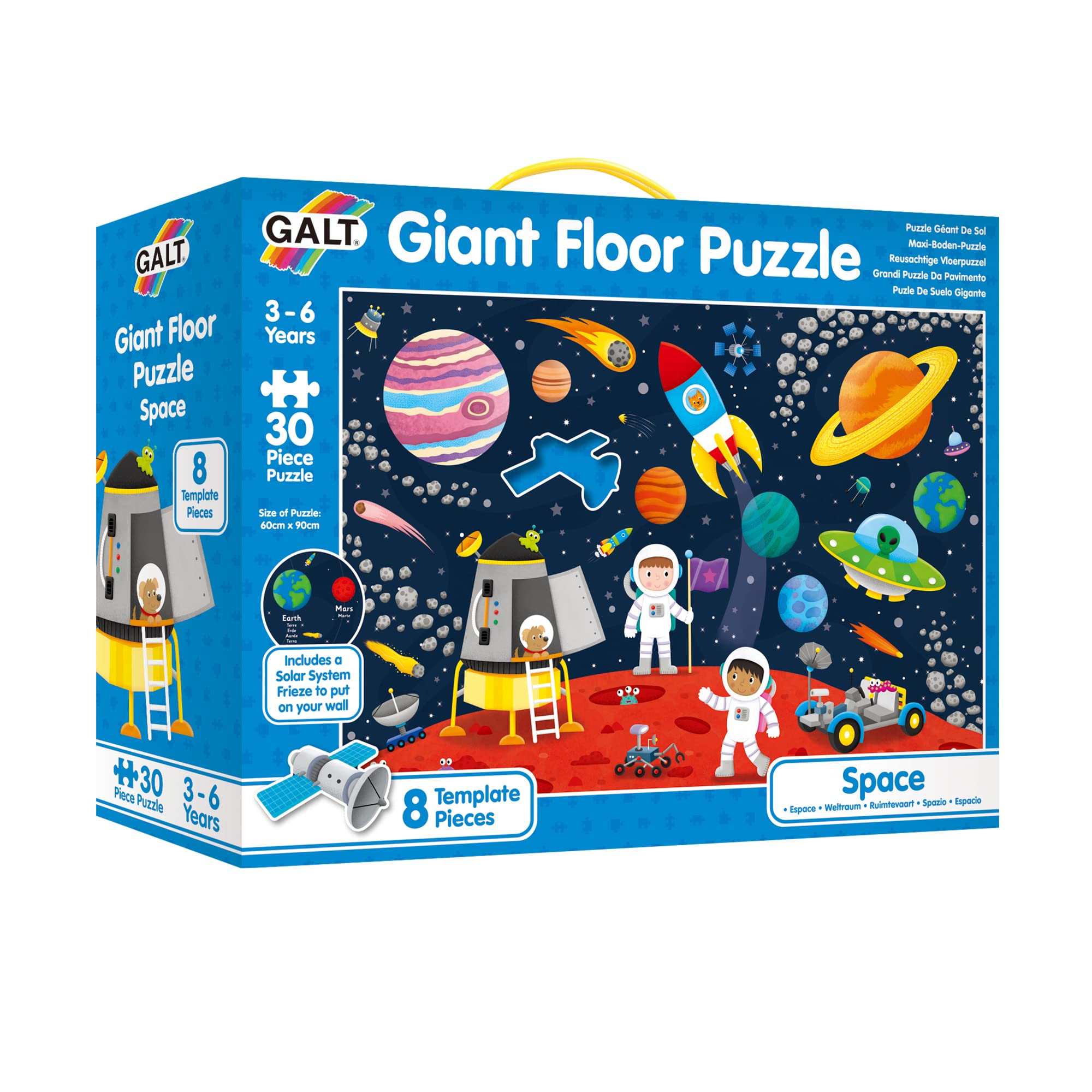 Galt Giant Floor Puzzle - Space, 30-Piece Educational Puzzle for Kids Ages 3-6 6