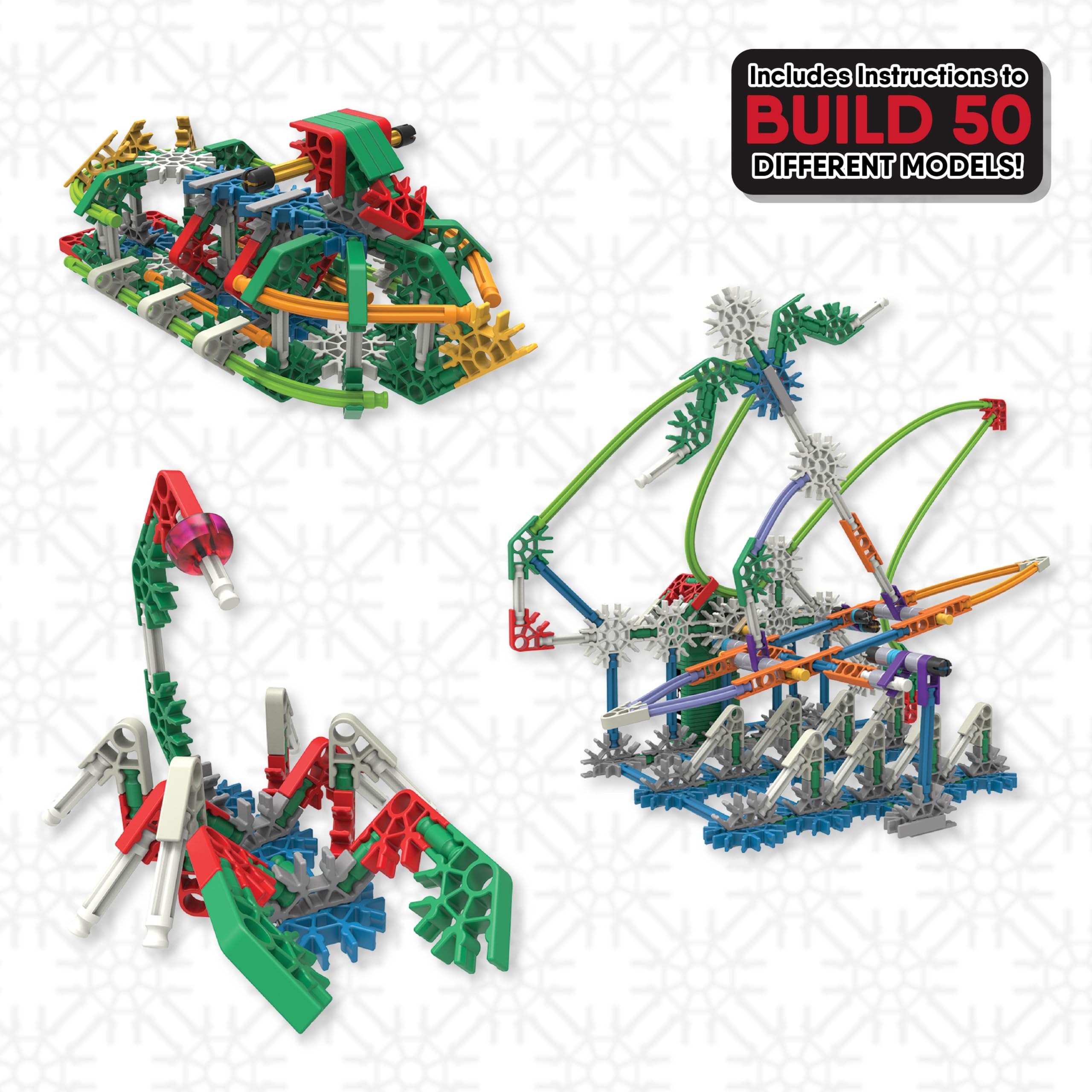 K'NEX 23012 Imagine Power and Play Motorised Building Set - 529-Piece STEM Learning Toy for Kids 7+ 58