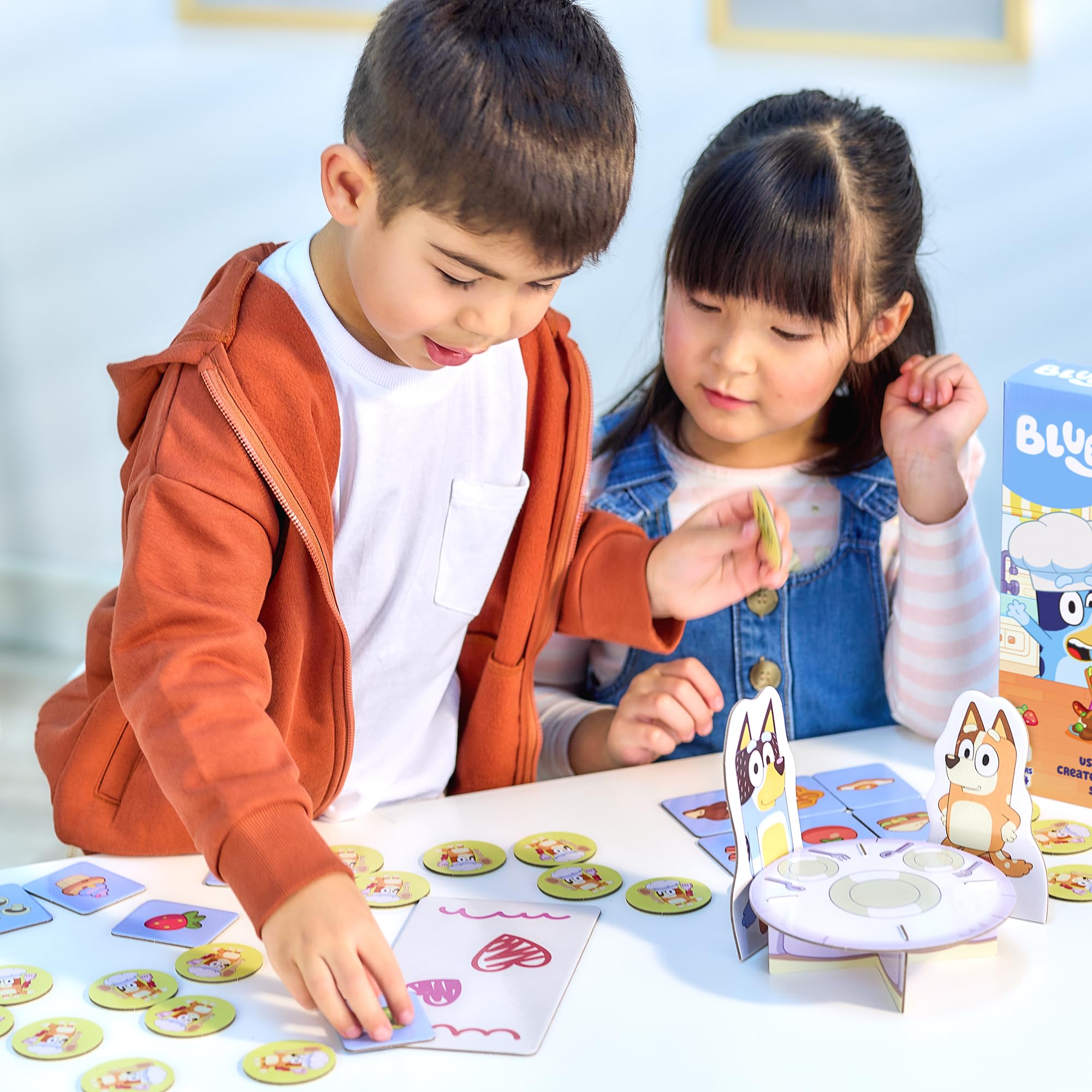 Orchard Toys Official Bluey Fancy Restaurant Matching and Memory Game 5
