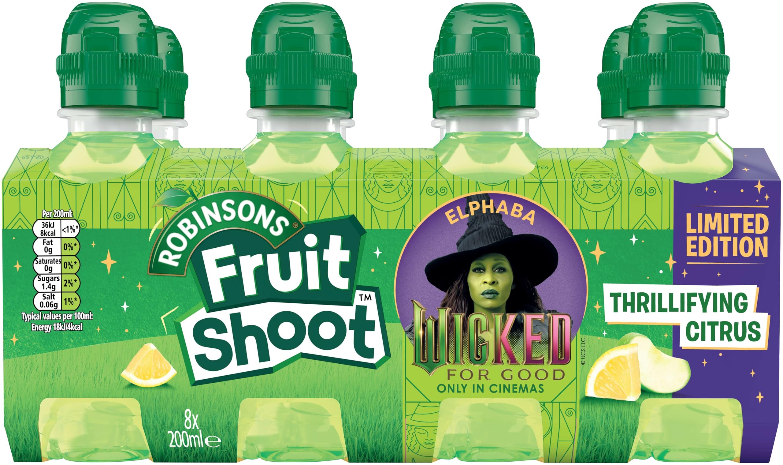 FRUIT SHOOT ELPHABA Thrillifying Citrus 200ml (Pack of 8) 3