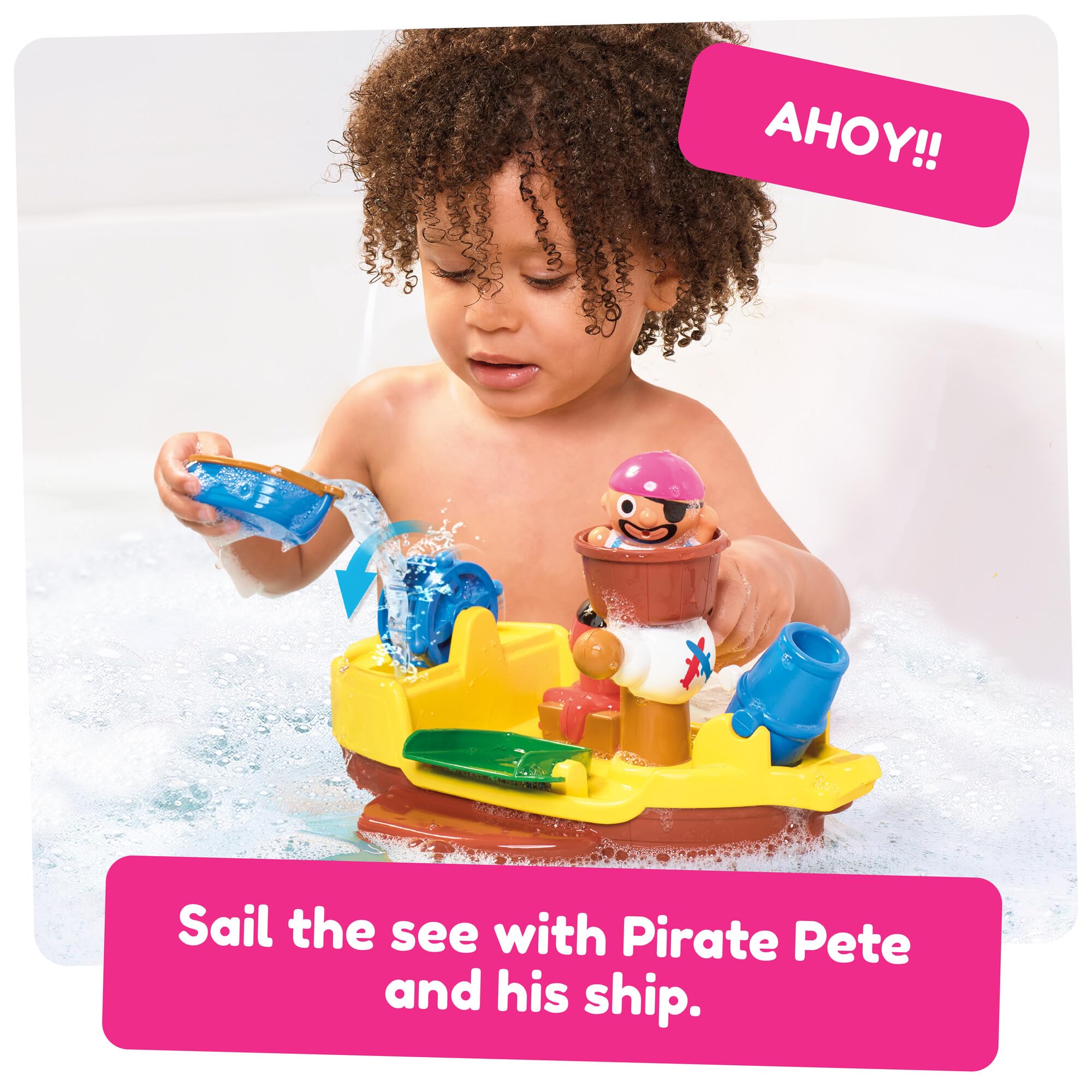 Toomies Pirate Bath Toy Ship for Toddlers 18 Months+ | Water Play & Motor Skills Development 3