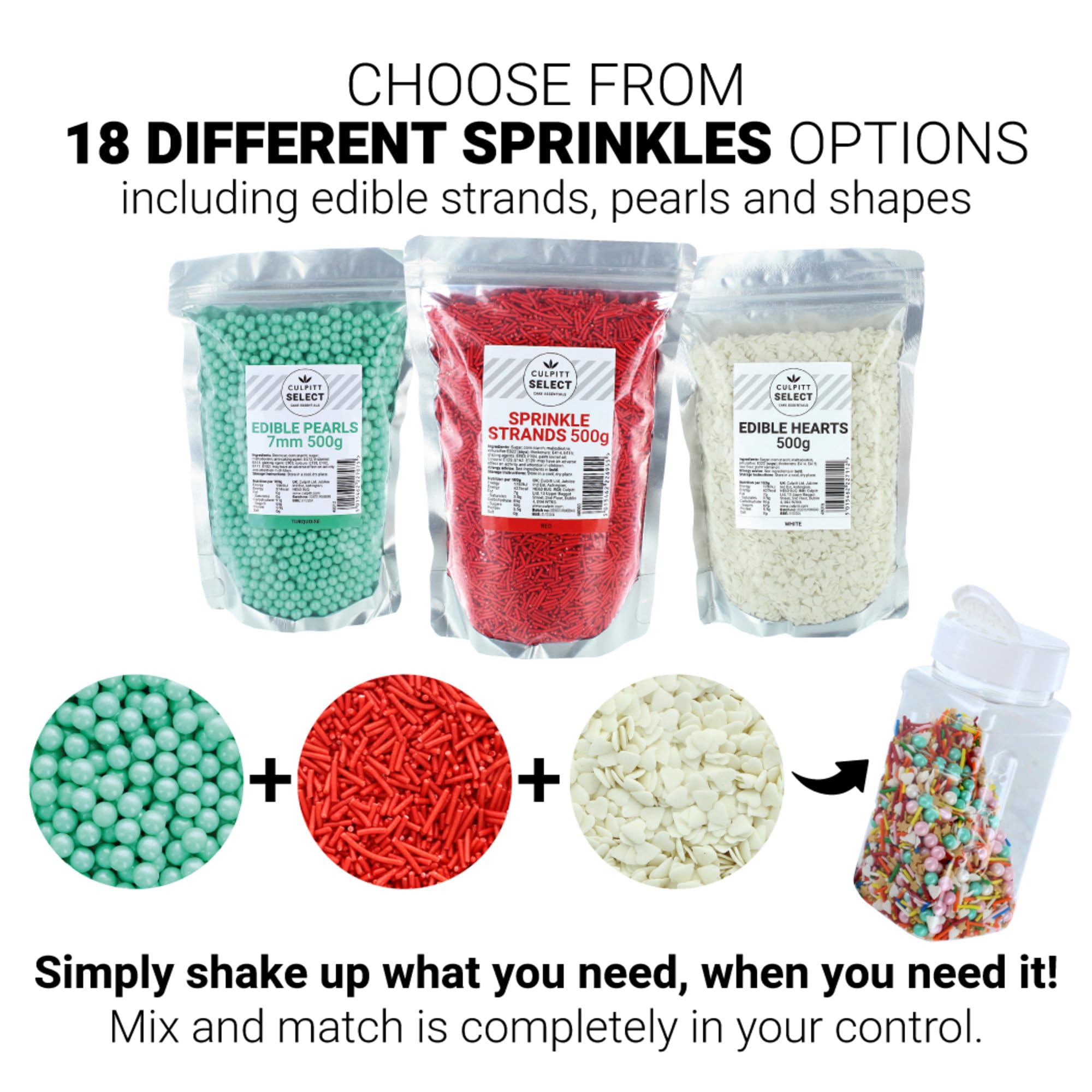 Culpitt Select Edible Gold Stars - Cake Sprinkle Decorations 500g 11