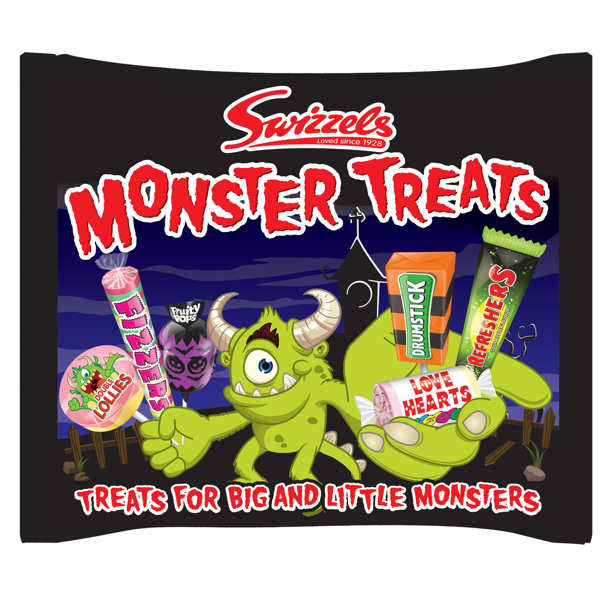 Swizzels Monster Treats Bag 440g - Perfect Halloween Sweets, Fun Swizzels C