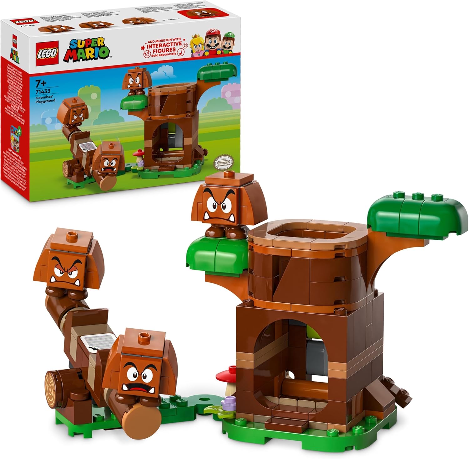 LEGO Super Mario Goombas’ Playground Set - 3 Goomba Figures & Interactive Playset for Kids 7+