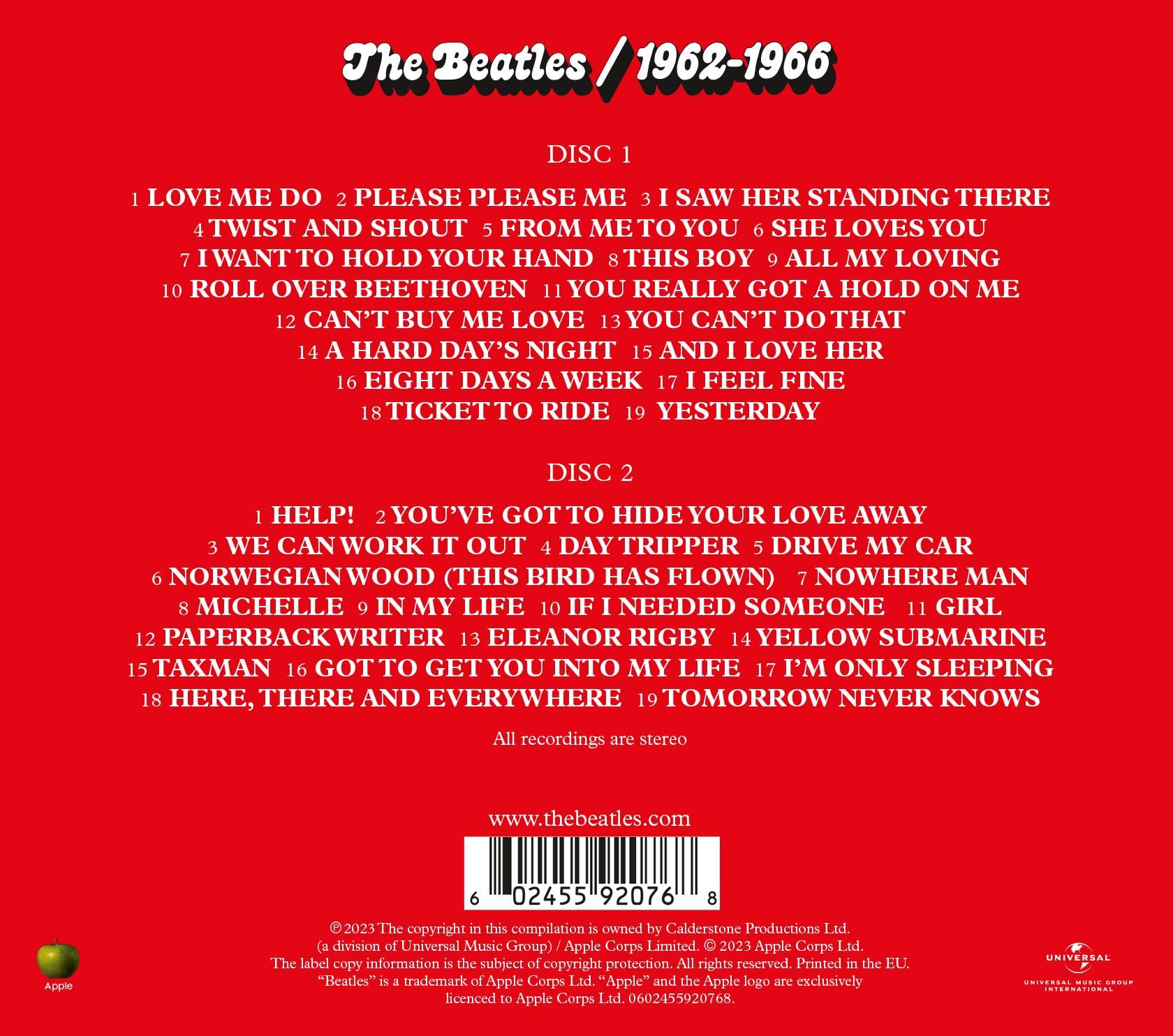 The Beatles - 1962 – 1966 [2CD] 2