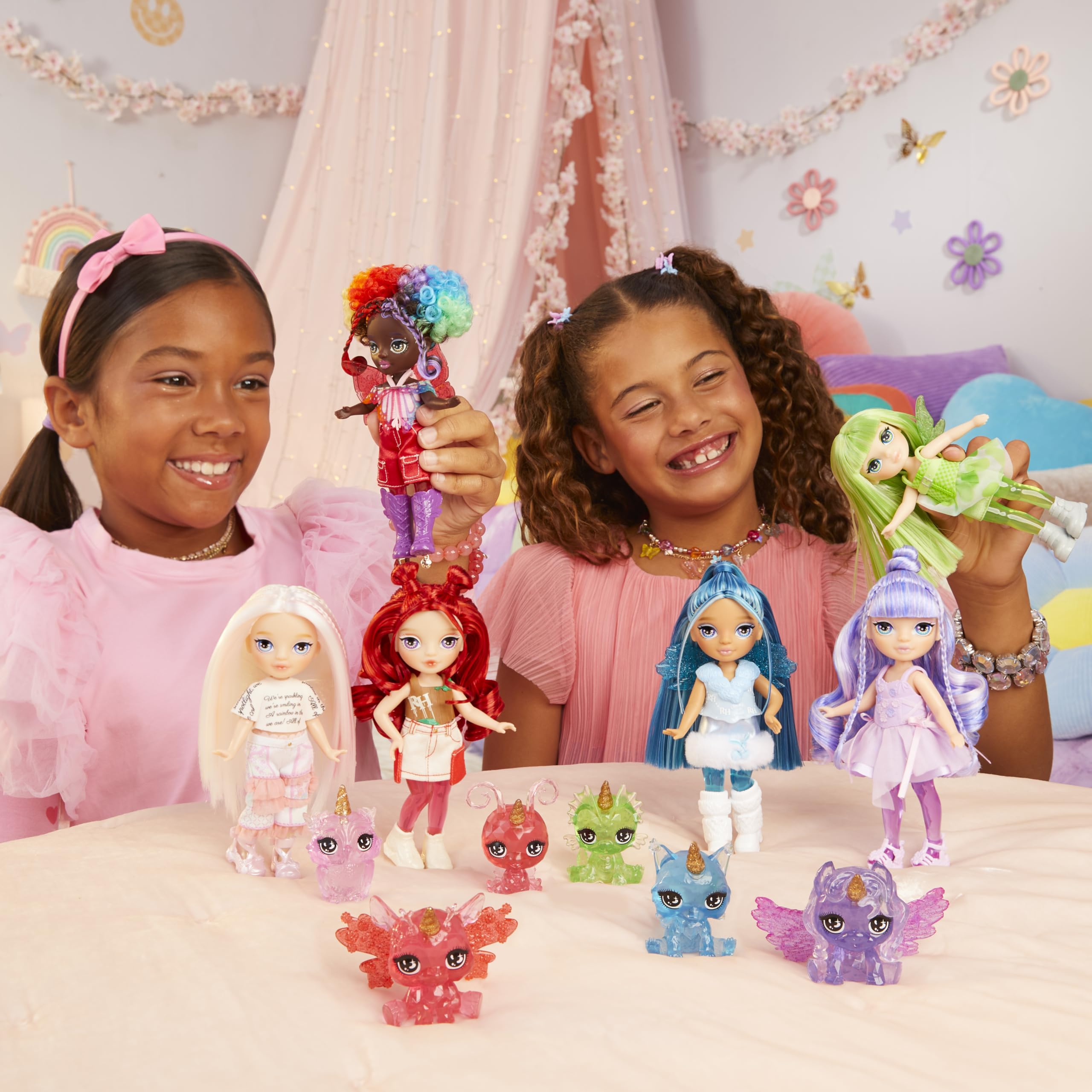 Rainbow High Littles Astrid Fairy Doll - 14cm Posable, Interchangeable Wings | Fantasy Pet Included | Ages 4+ 7