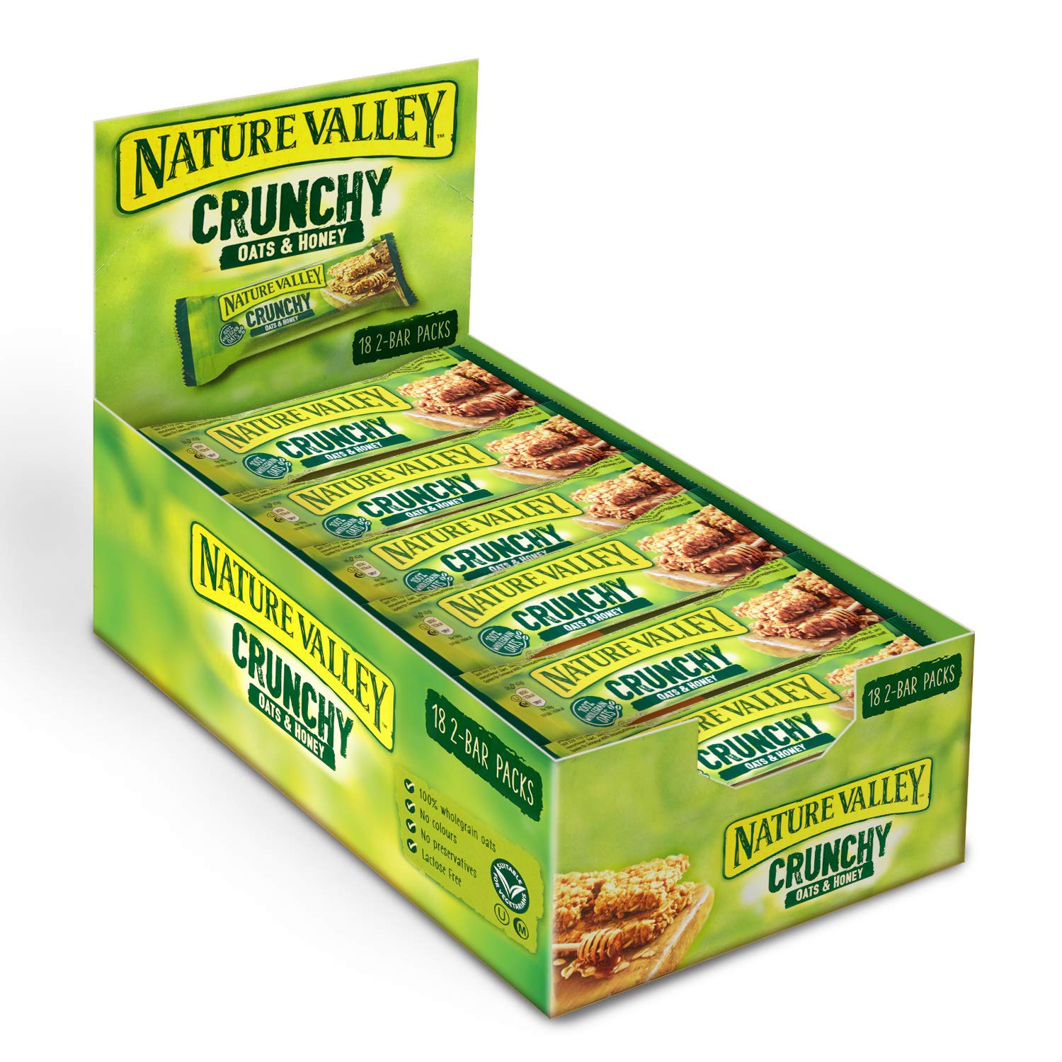 Nature Valley Crunchy Oats & Honey Cereal Bars 18 Pack (756g)