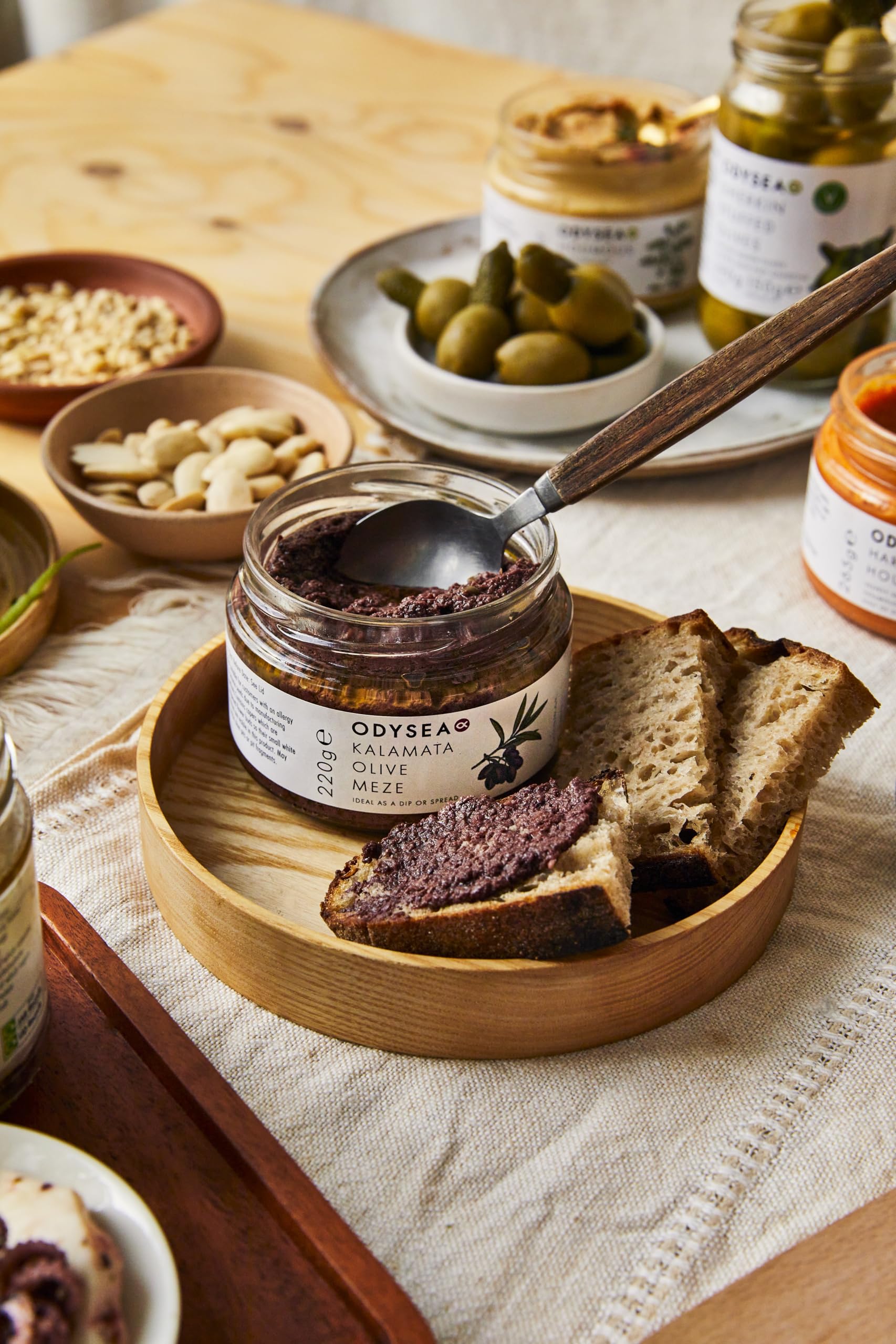 Odysea Kalamata Olive Meze with Capers - Gluten Free, Vegan Sandwich Spread | 220g