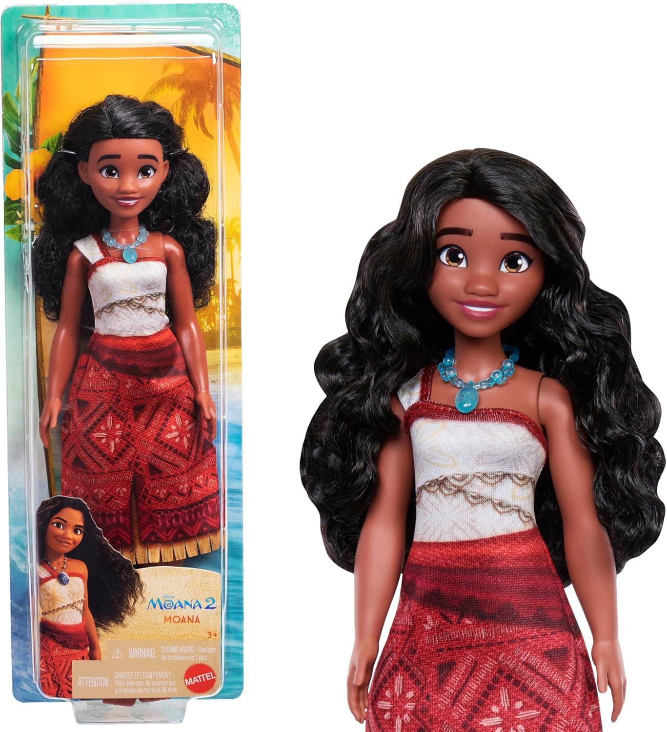 Disney Moana 2 Fashion Doll with Removable Outfit & 2 Accessories - Ages 3+