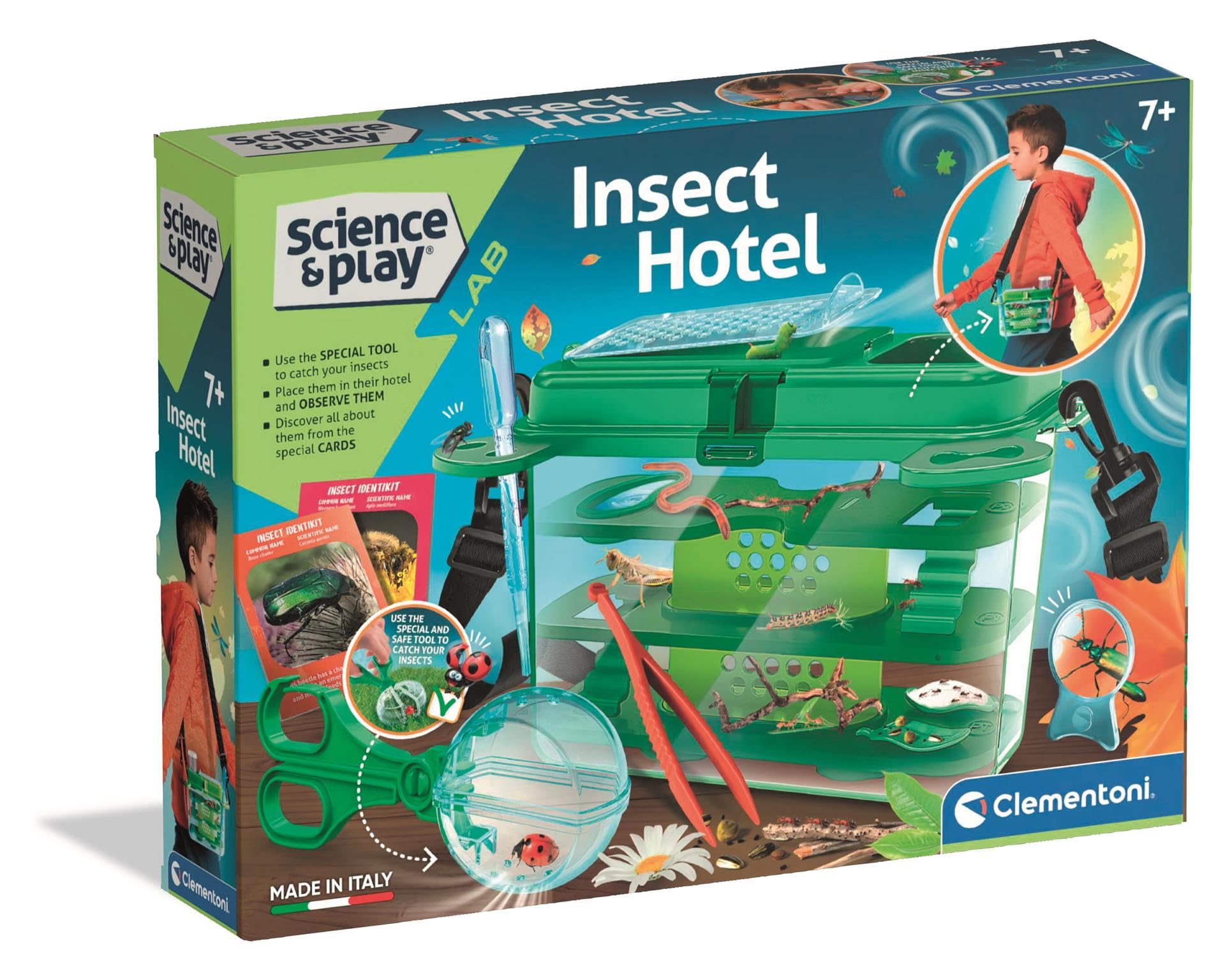 Clementoni Science&Play Insect Hotel - Educational Science Kit for Kids 7+
