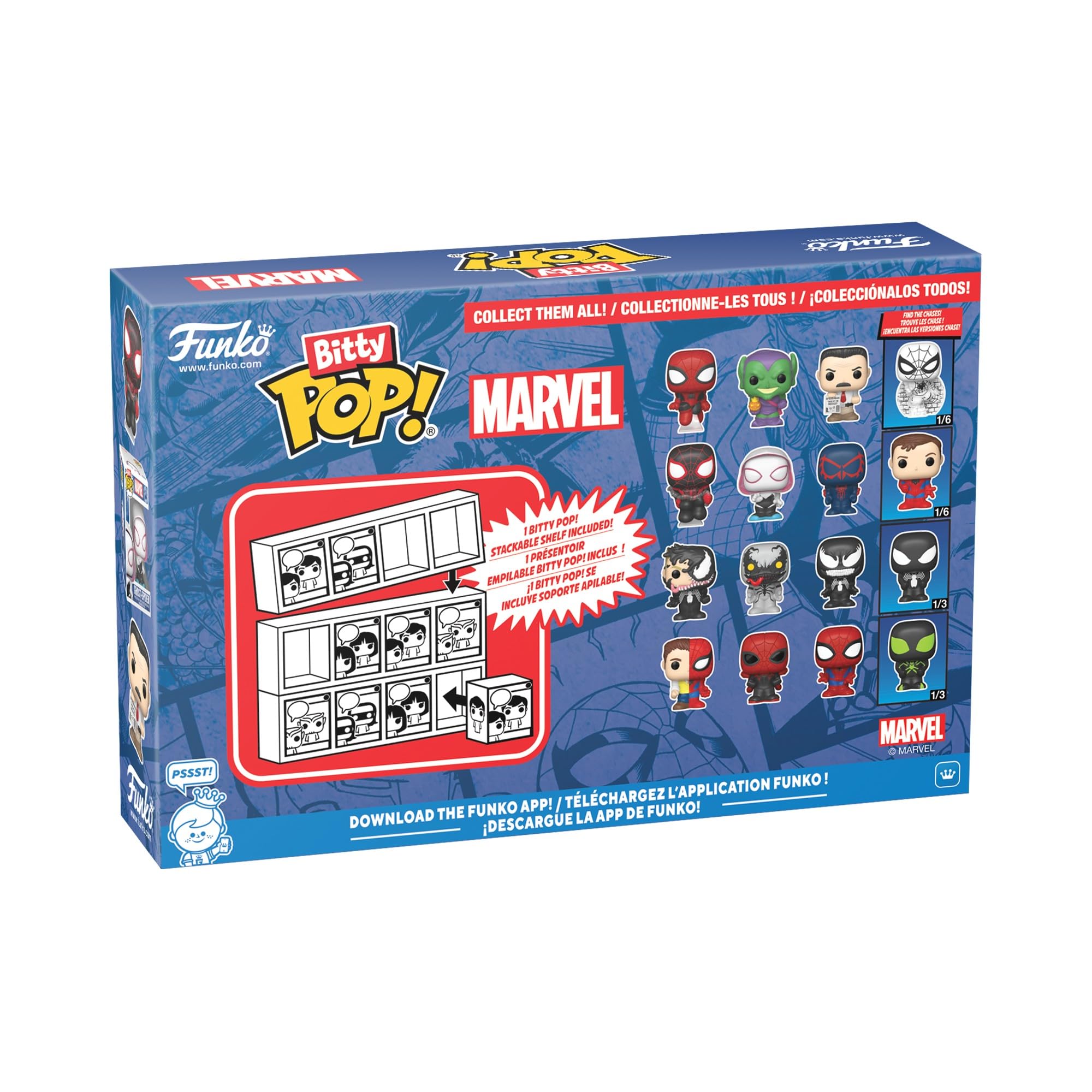 Funko Bitty Pop! Spider-Man 4-Pack with Mystery Mini Figure - Marvel Collectible Vinyl Figures 8