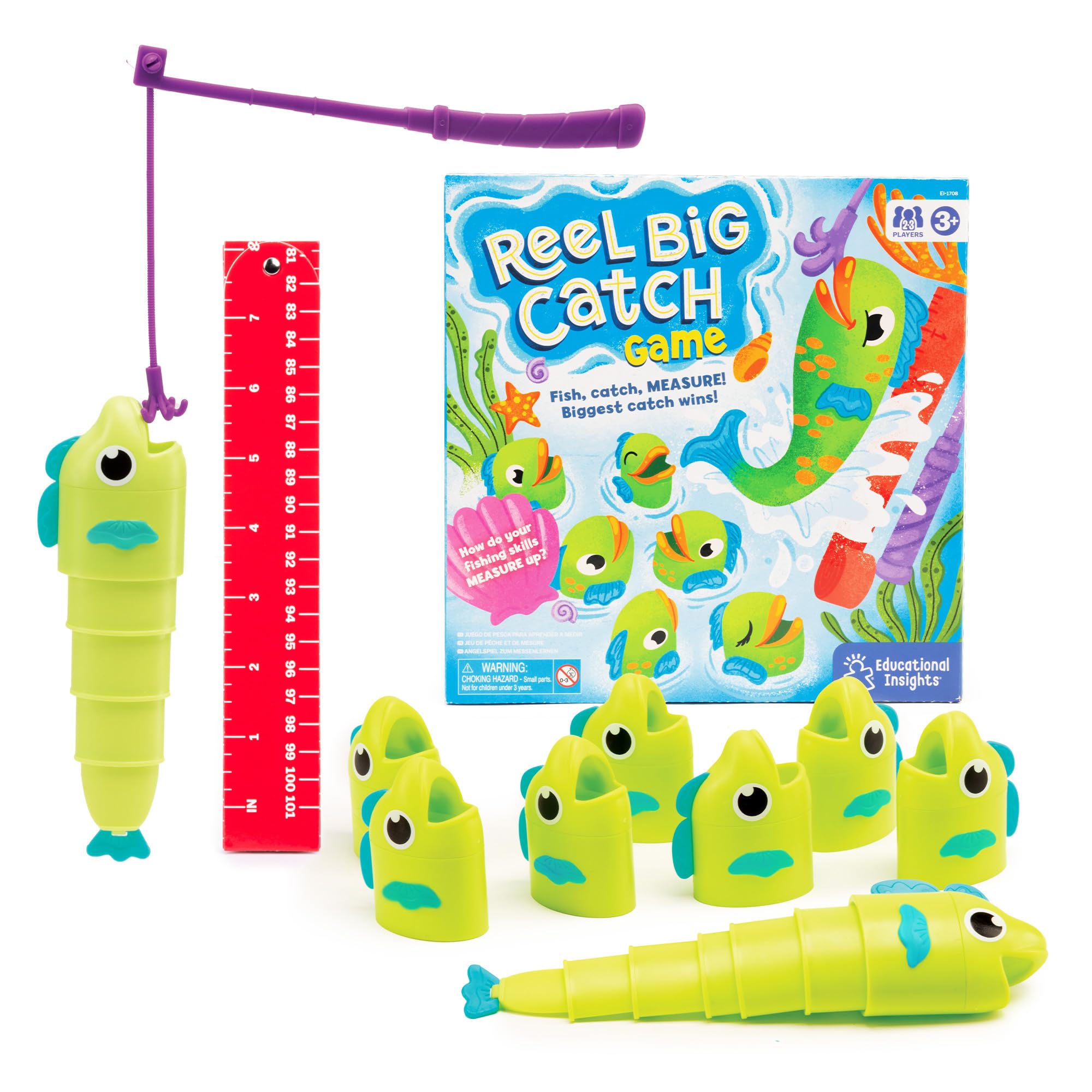 Educational Insights Reel Big Catch Game - Learn Measurement | Ages 3+ | 2-3 Players 1