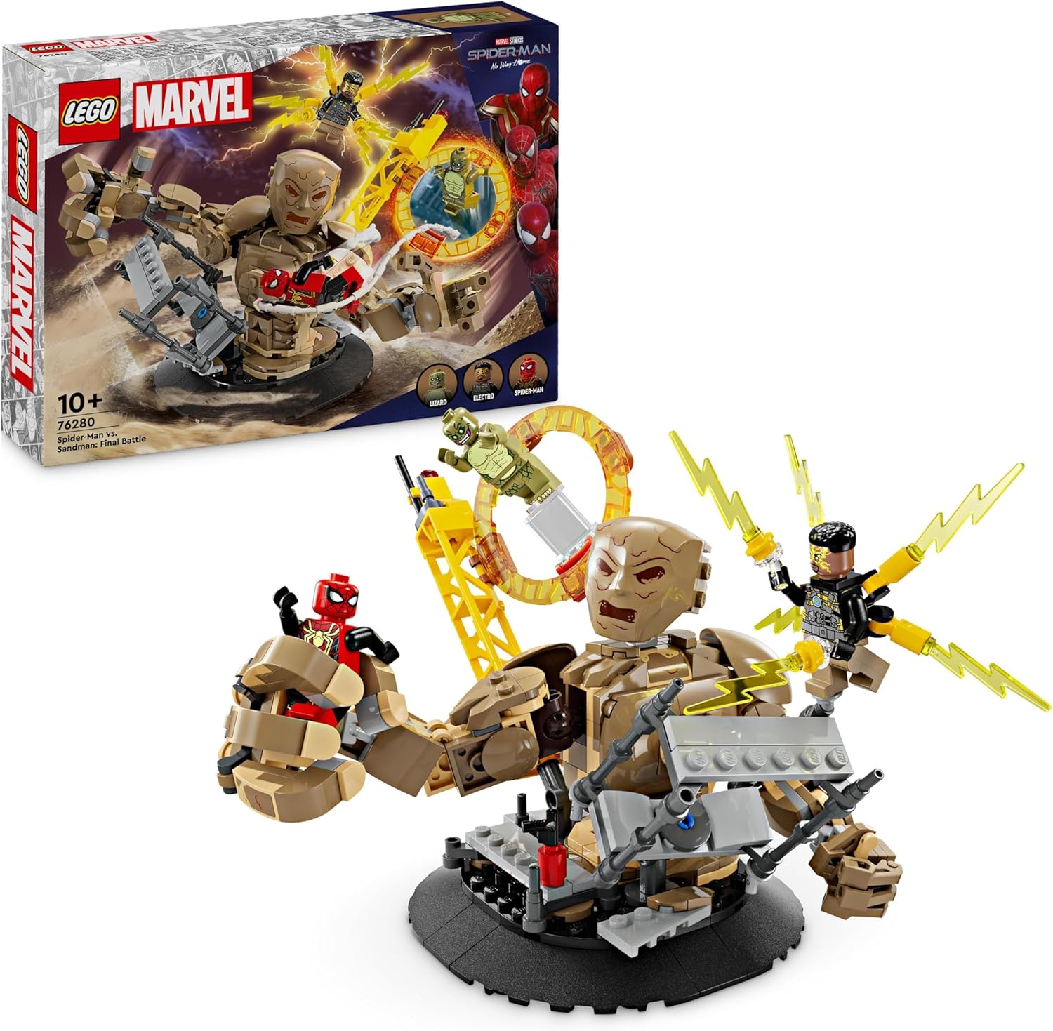 LEGO Marvel Spider-Man vs. Sandman: Final Battle – 347-Piece Building Set for Ages 10+