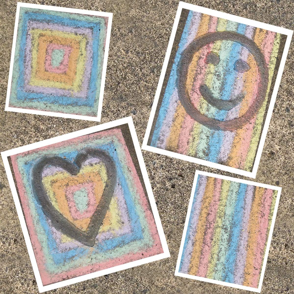 Bright Ideas PK20 Giant Playground Chalk - 20-Pack White Chalk for Outdoor Fun 5