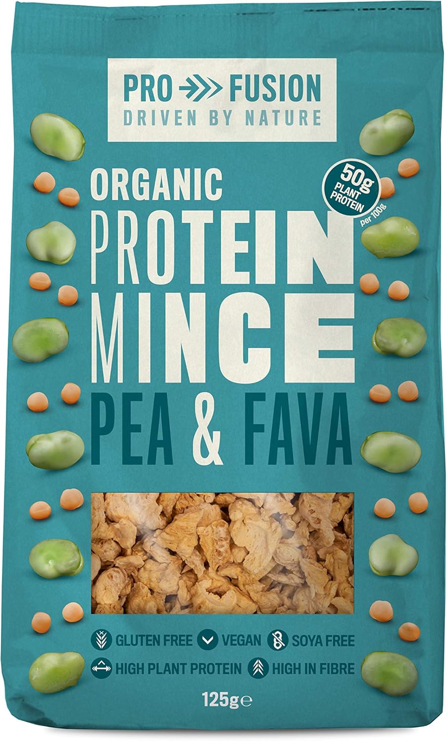 Profusion Organic Vegan Pea and Fava Protein Mince, 125g