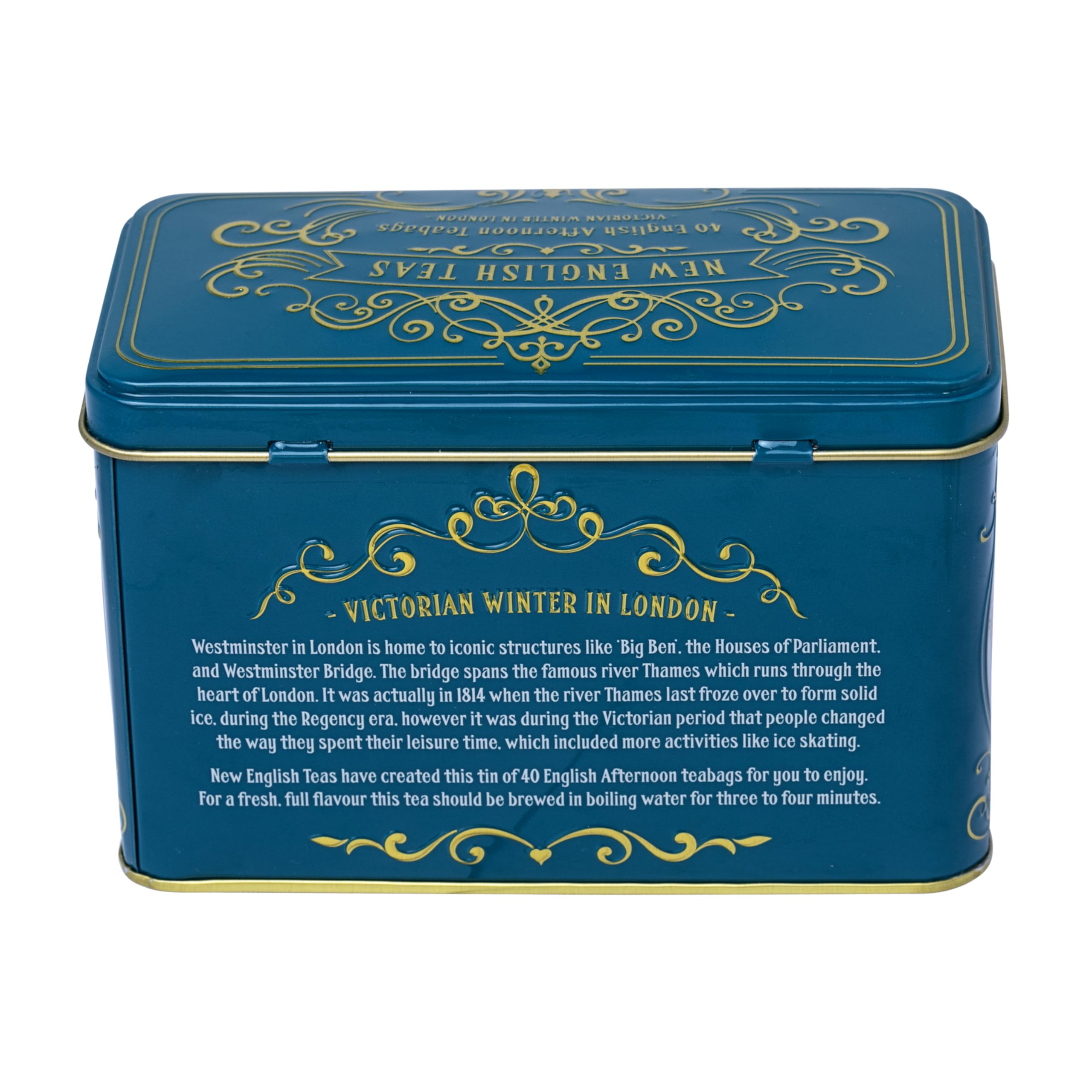 New English Teas Victorian Skaters Christmas Tea Tin - Afternoon Tea Blend, 80g (40 Tea Bags) 7