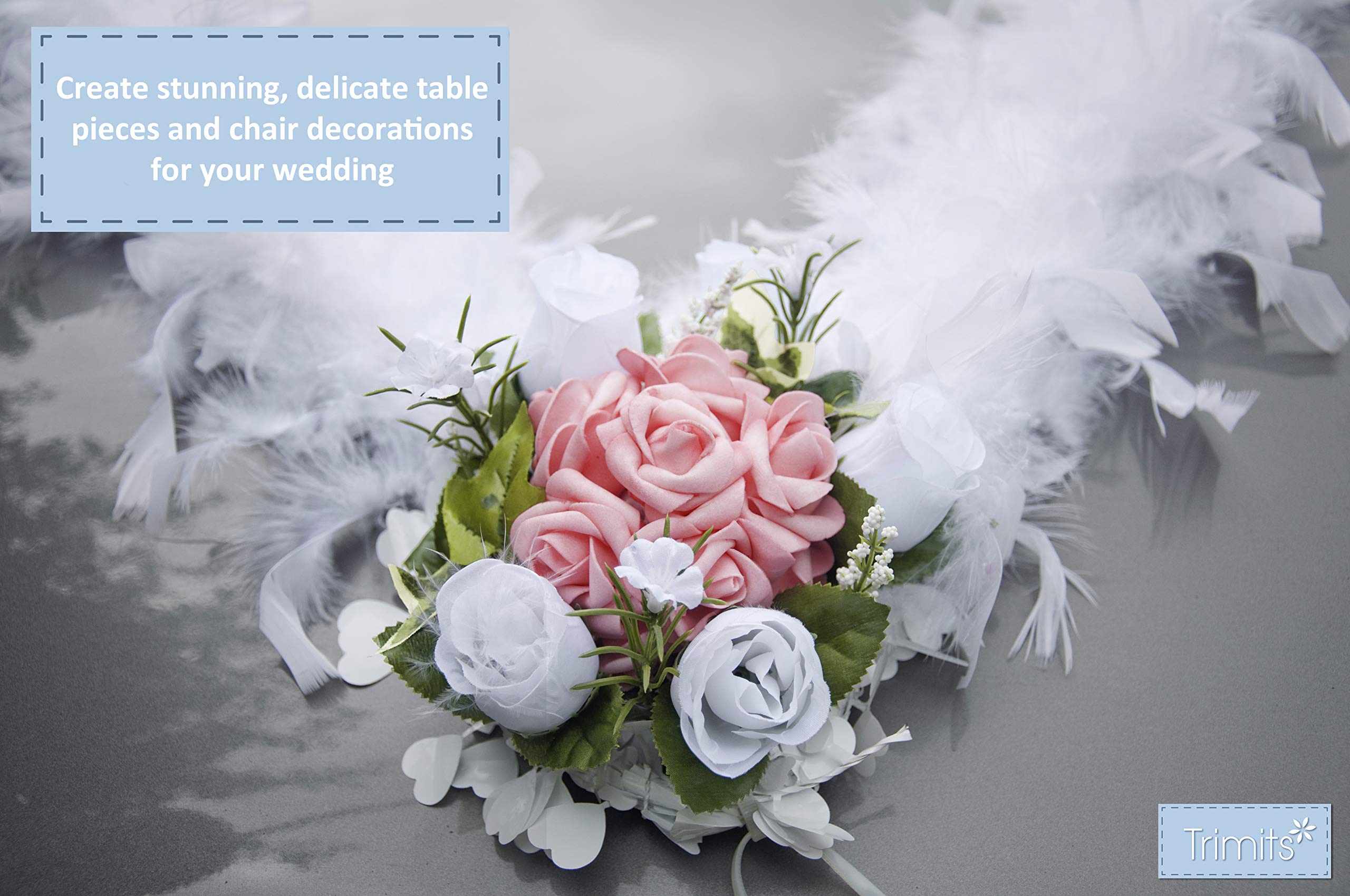 Trimits Marabou Feather Boa 1.8m - White Fluffy Costume Accessory for Festivals, Pride, Weddings & Decor 6