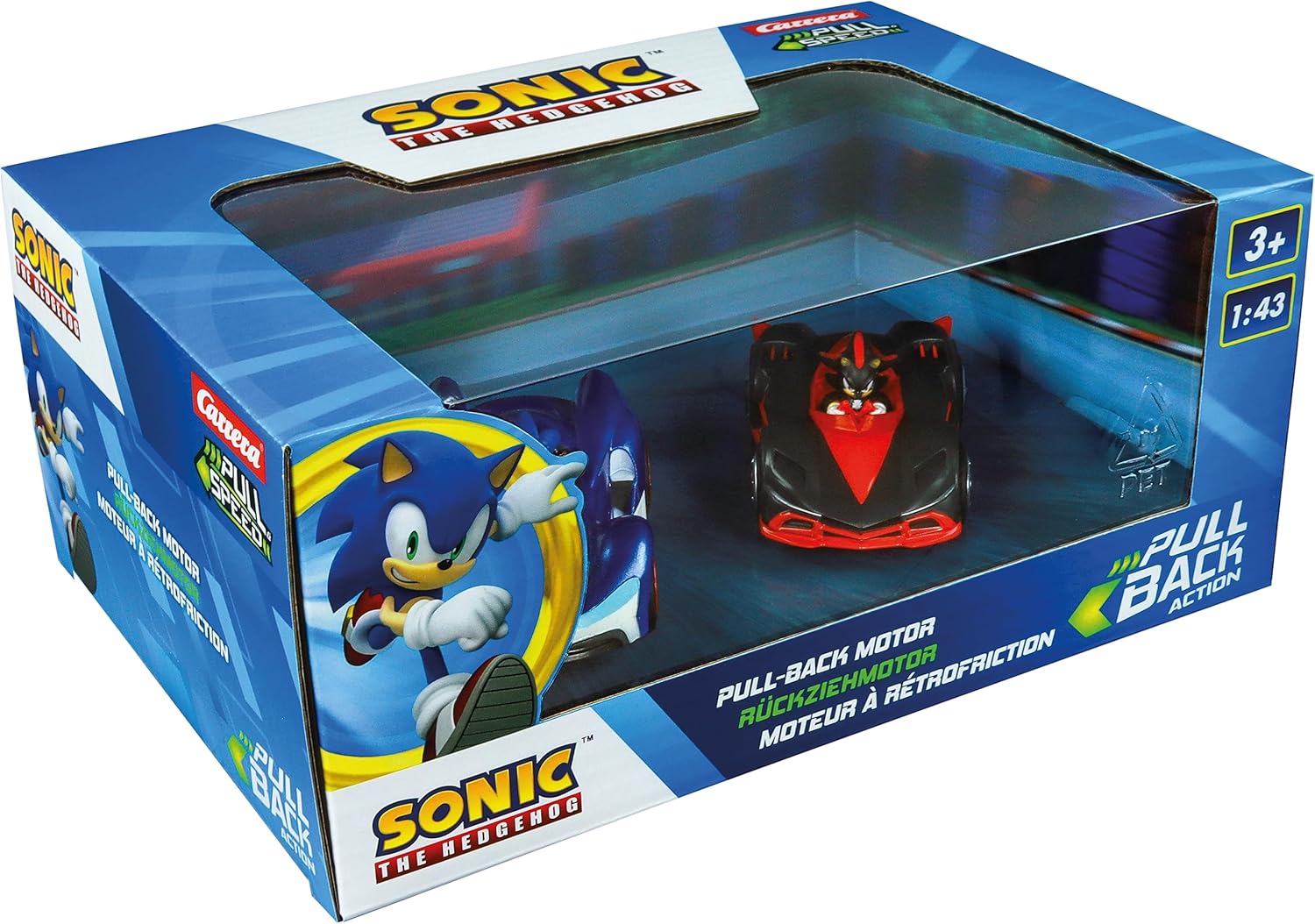 Sonic vs. Shadow - Carrera Pull & Speed Twinpack Wind-Up Vehicles 5
