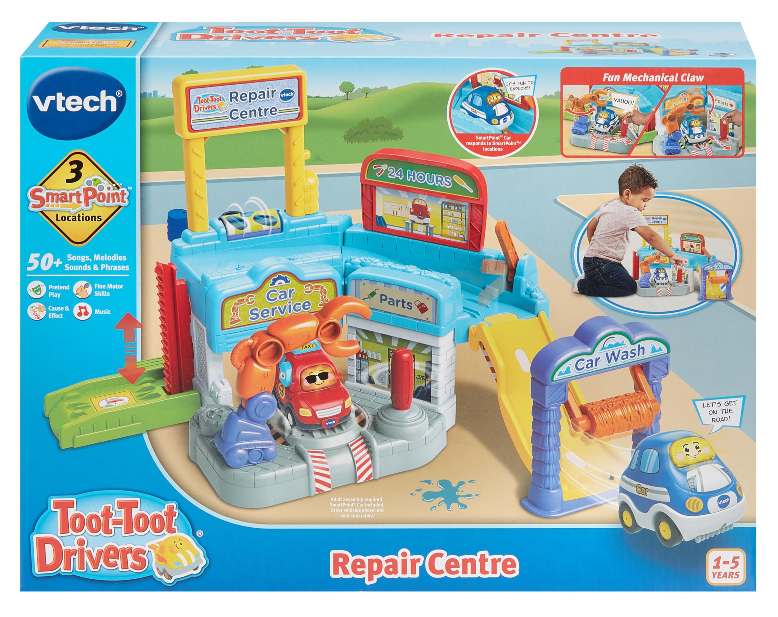 VTech Toot-Toot Drivers Repair Centre - Interactive Car Play Set with SmartPoint Technology 12