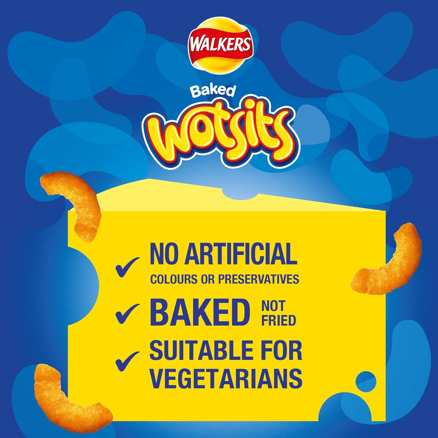 Walkers Wotsits Really Cheesy Corn Puffs Multipack 12x16.5g 4