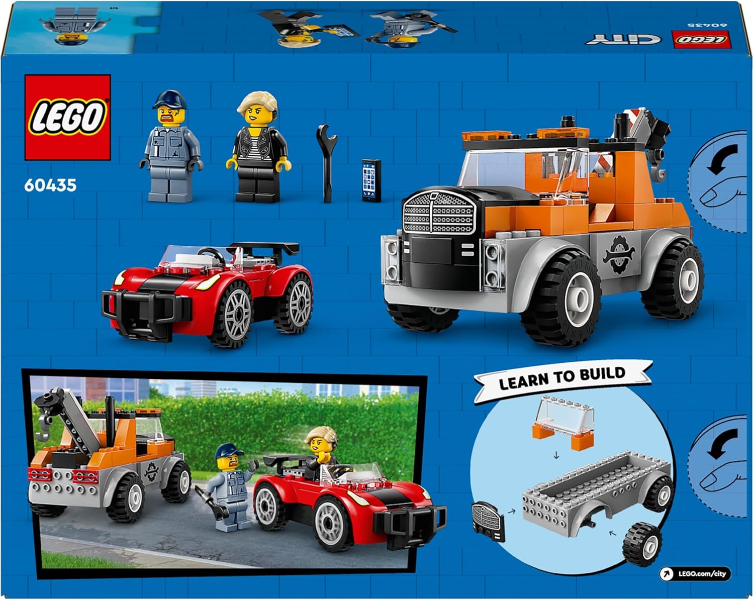 LEGO City Tow Truck and Sports Car Repair Vehicle Toy Set - Building Playset for Ages 4+ 5