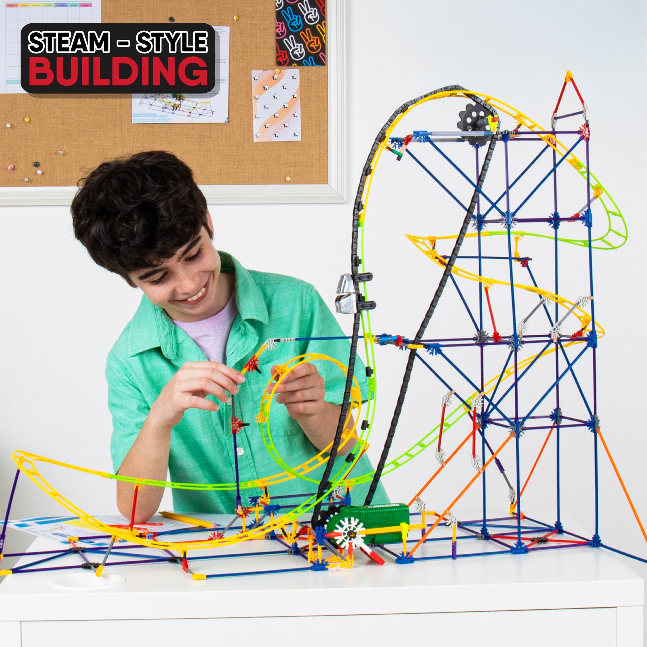 K"nex STEM Explorations Roller Coaster Building Set - Motorized Educational Playset for Ages 8+ 7