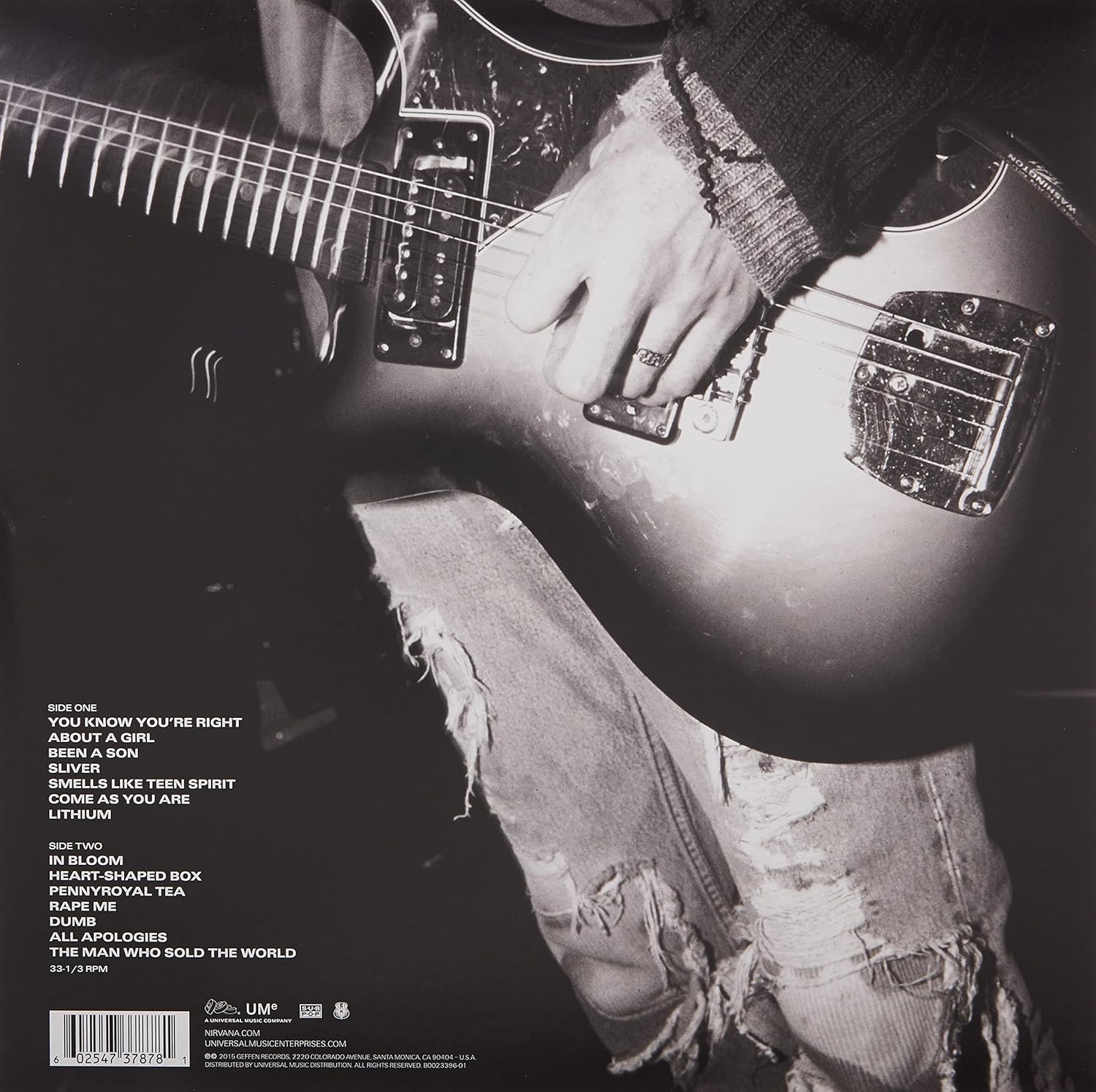 Nirvana - Nirvana [VINYL] 180-Gram Heavyweight LP 5