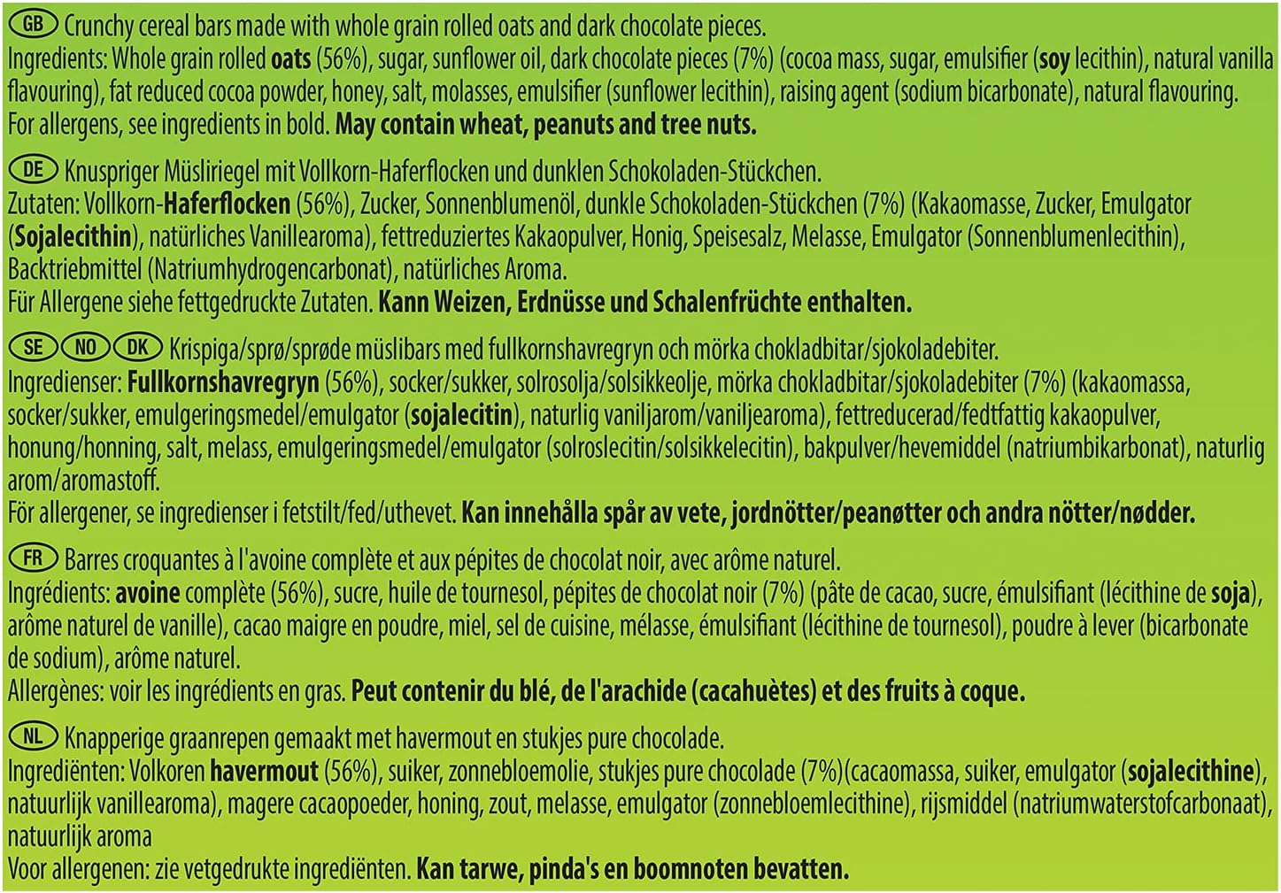 Nature Valley Crunchy Oats and Dark Chocolate Cereal Bars 18 Pack (42g Each) 8