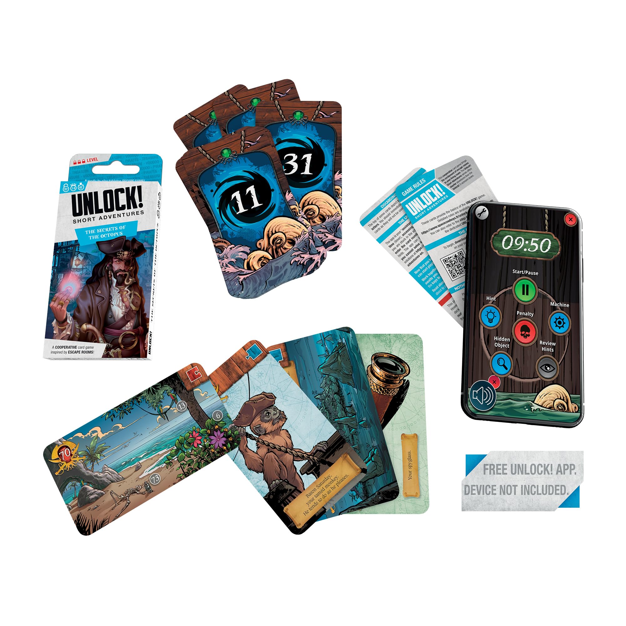 Space Cowboys Unlock! Short 6 - The Secrets of the Octopus Card Game