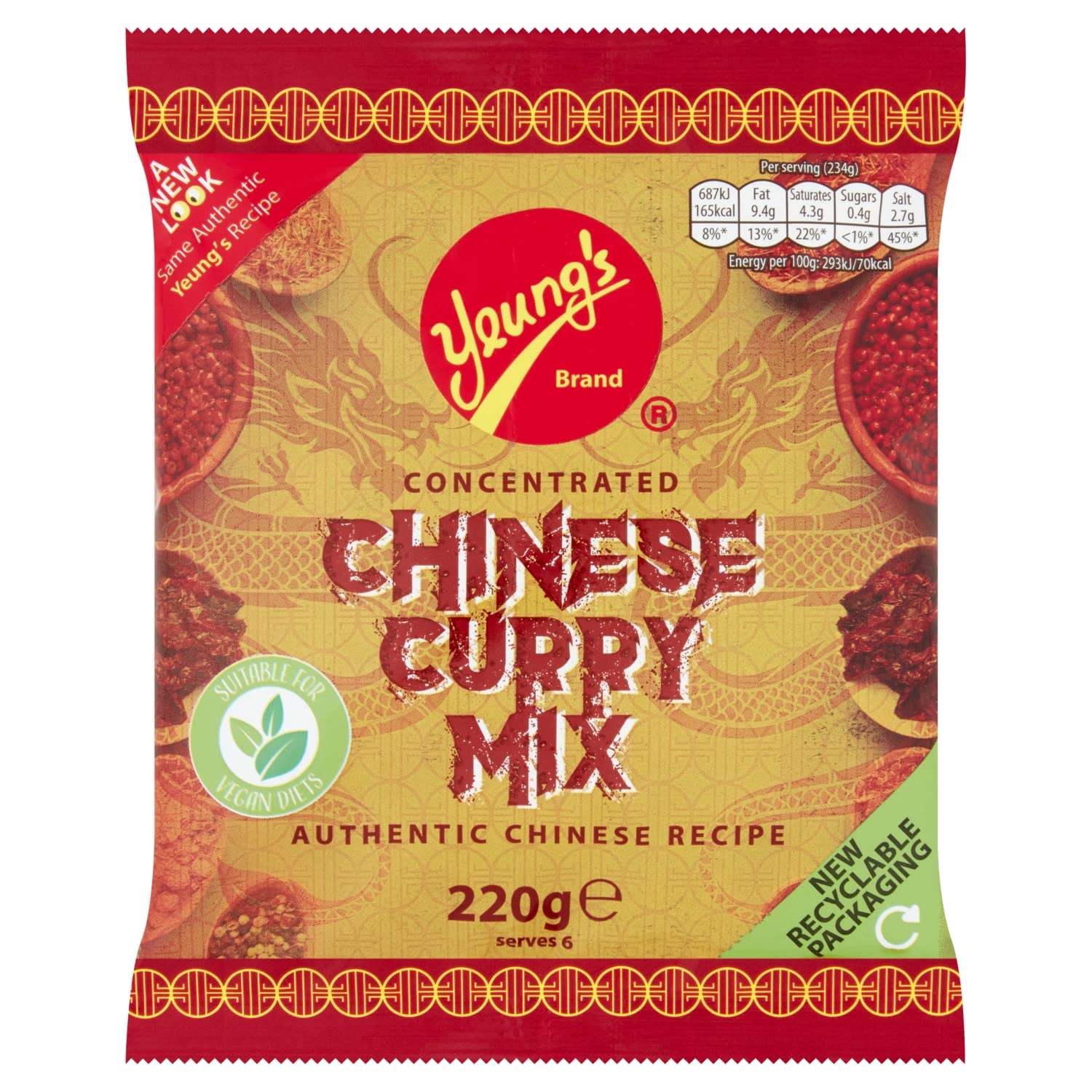 Yeung's Brand - Concentrated Chinese Curry Mix 220g