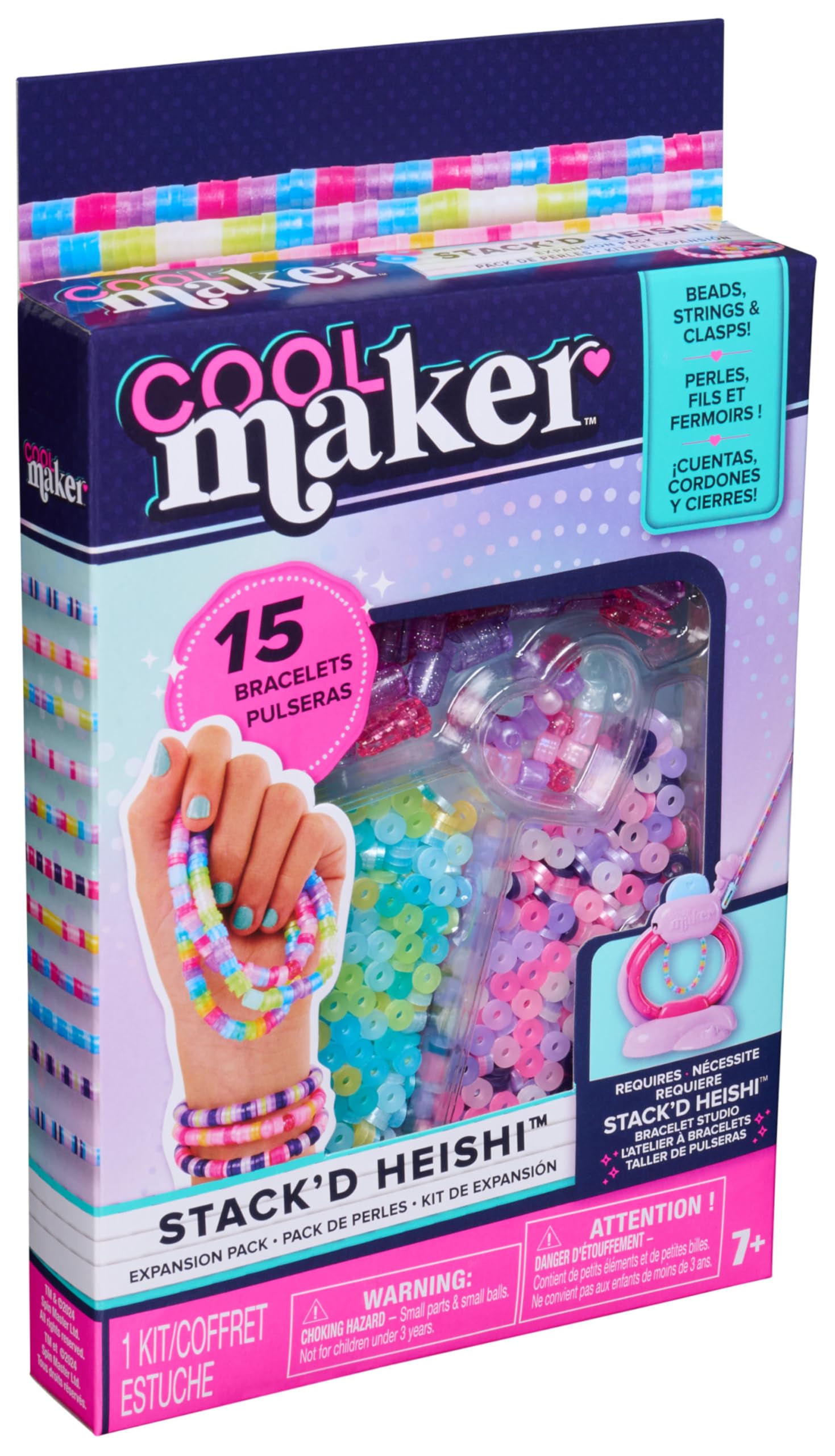 Cool MAKER Stack’d Heishi Expansion Pack - Bracelet Making Kit with 1300+ Beads 6
