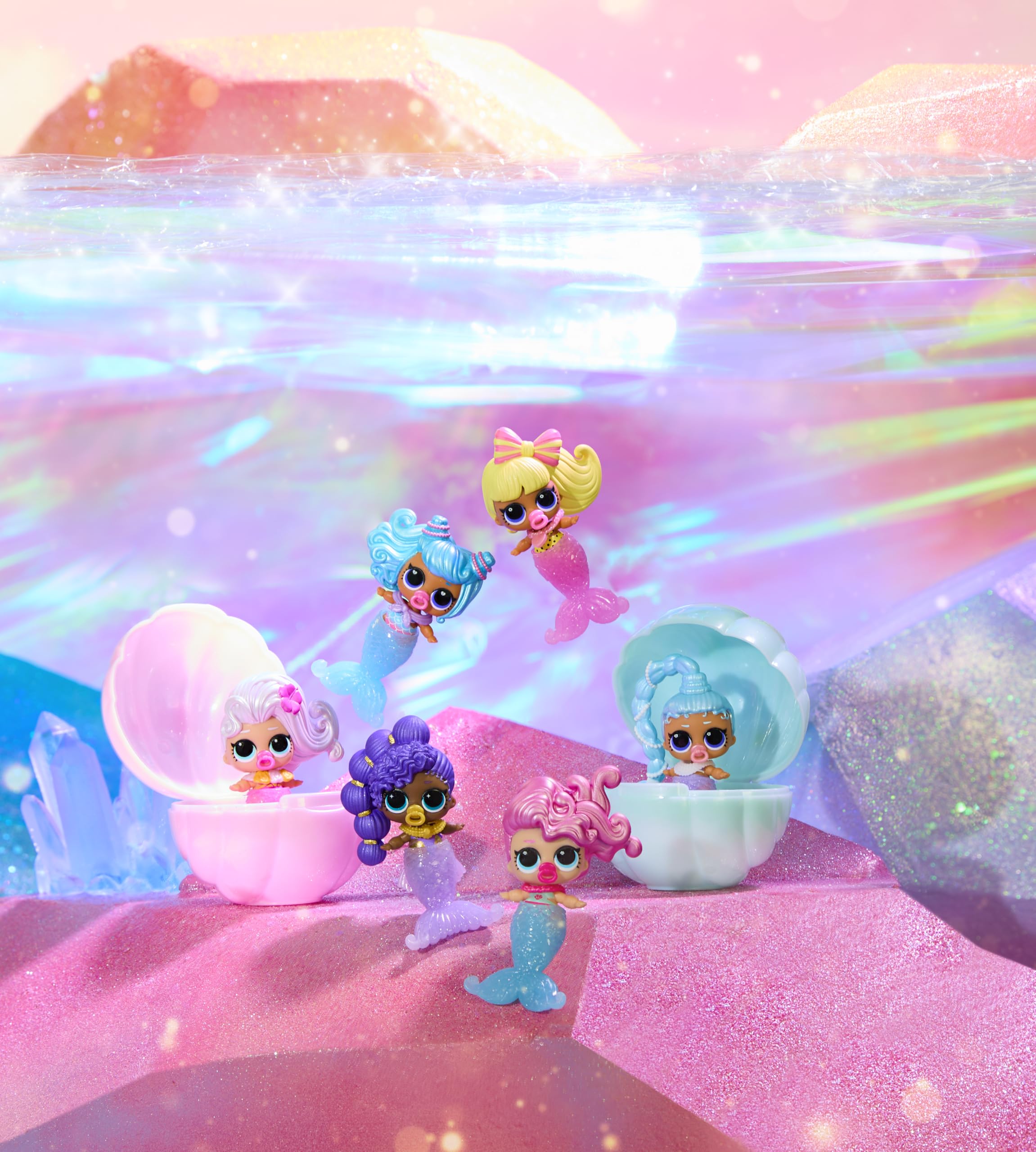 L.O.L. Surprise! Mermaids Makeover Magic Baby Sisters Doll | Colour-Change Tail | Ages 4+ 5