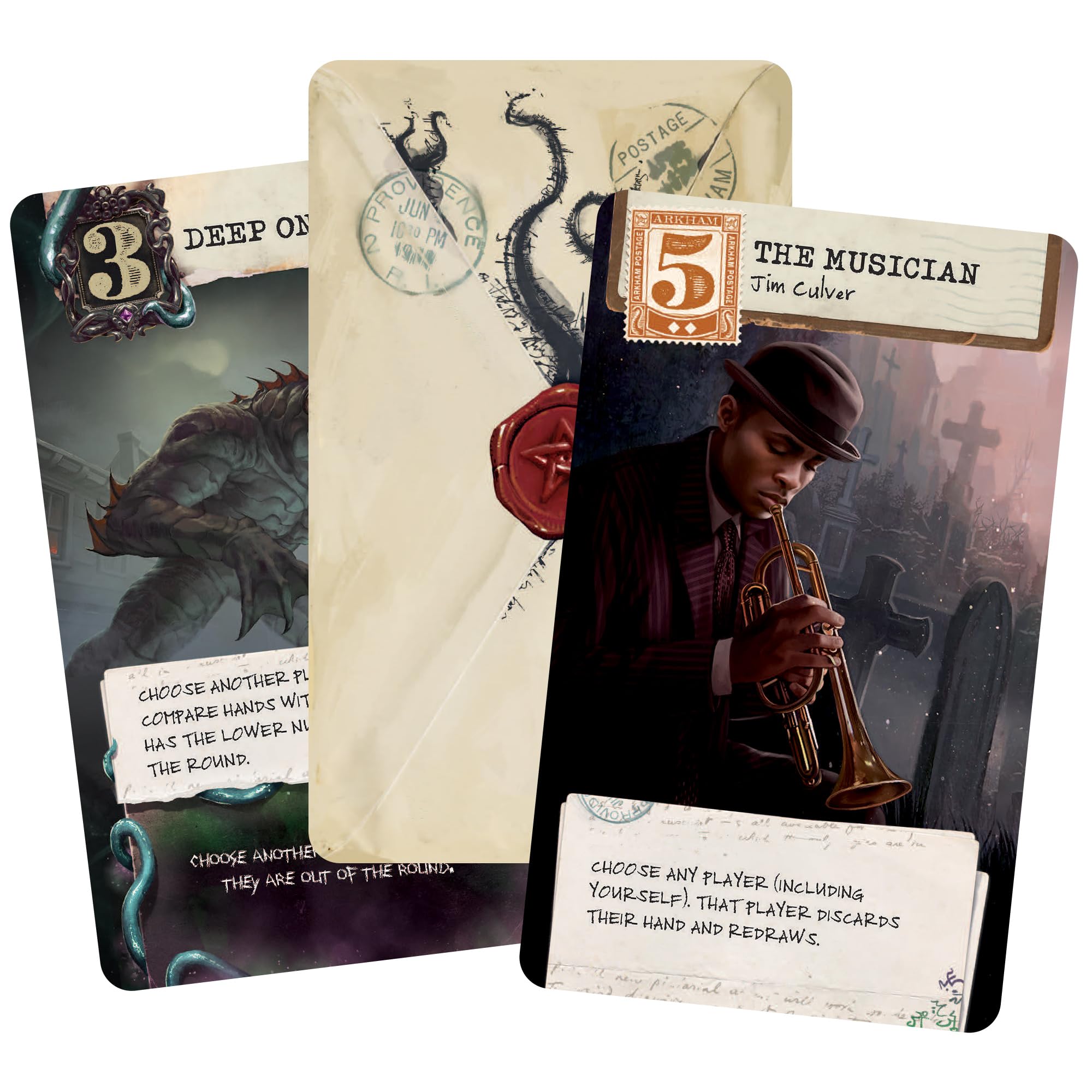 Z-Man Games Arkham Horror: The Lovecraft Letter Card Game 5