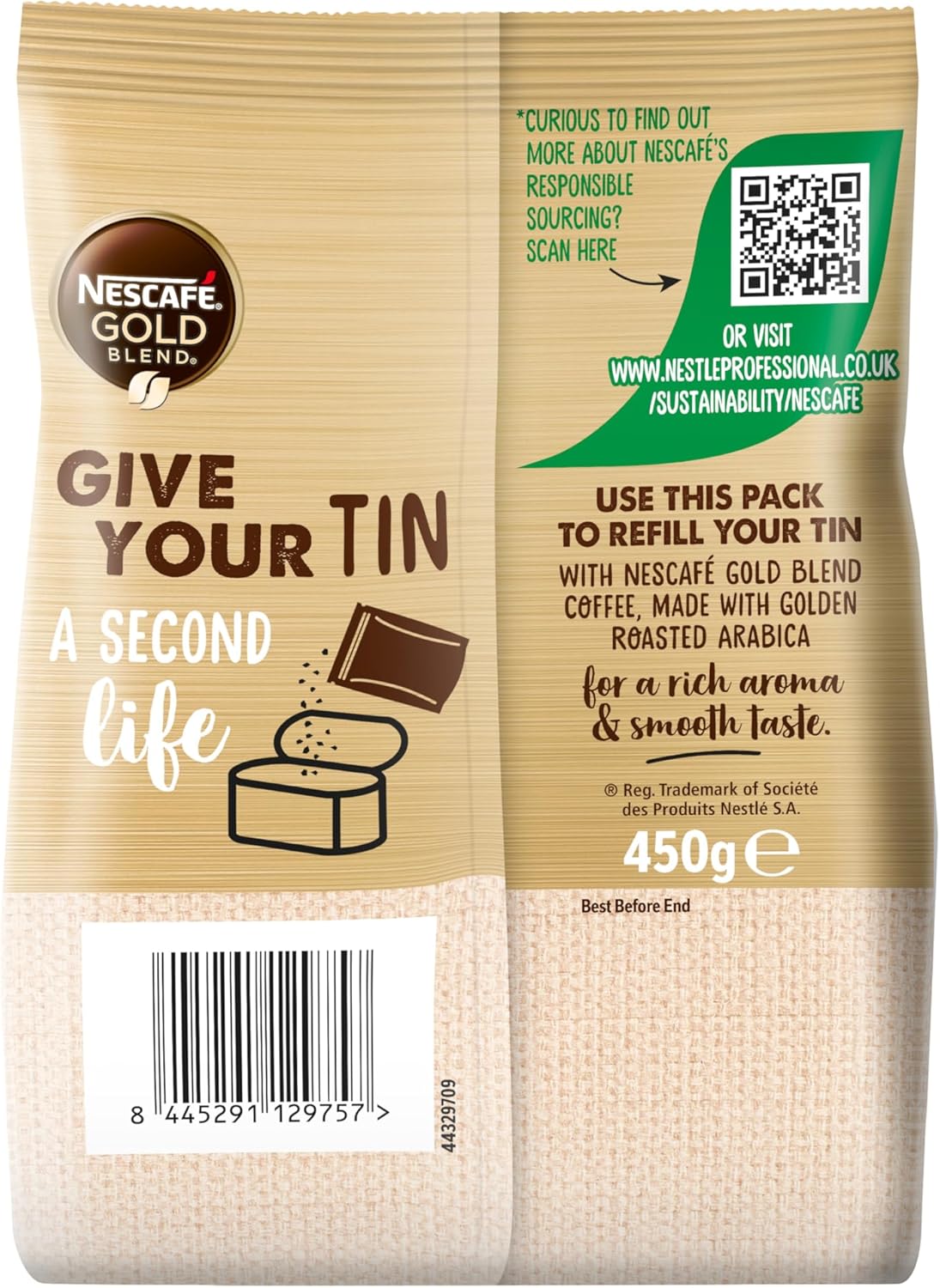 NESCAFÉ Gold Blend Instantkaffee 450g Nachfüllbeutel 6