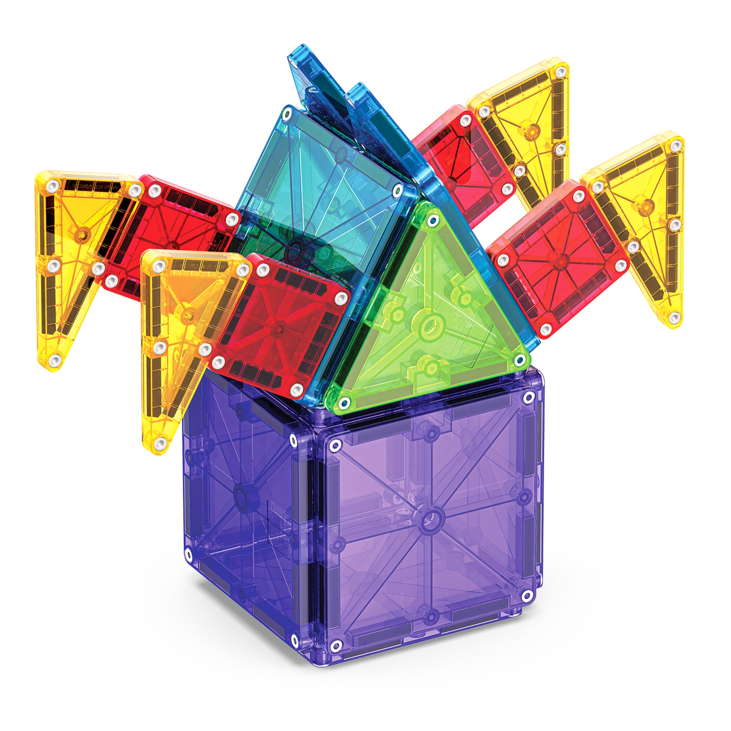 Magna-Tiles MicroMAGS 46-Piece Combi Set - Building Toy for Ages 3+ 5