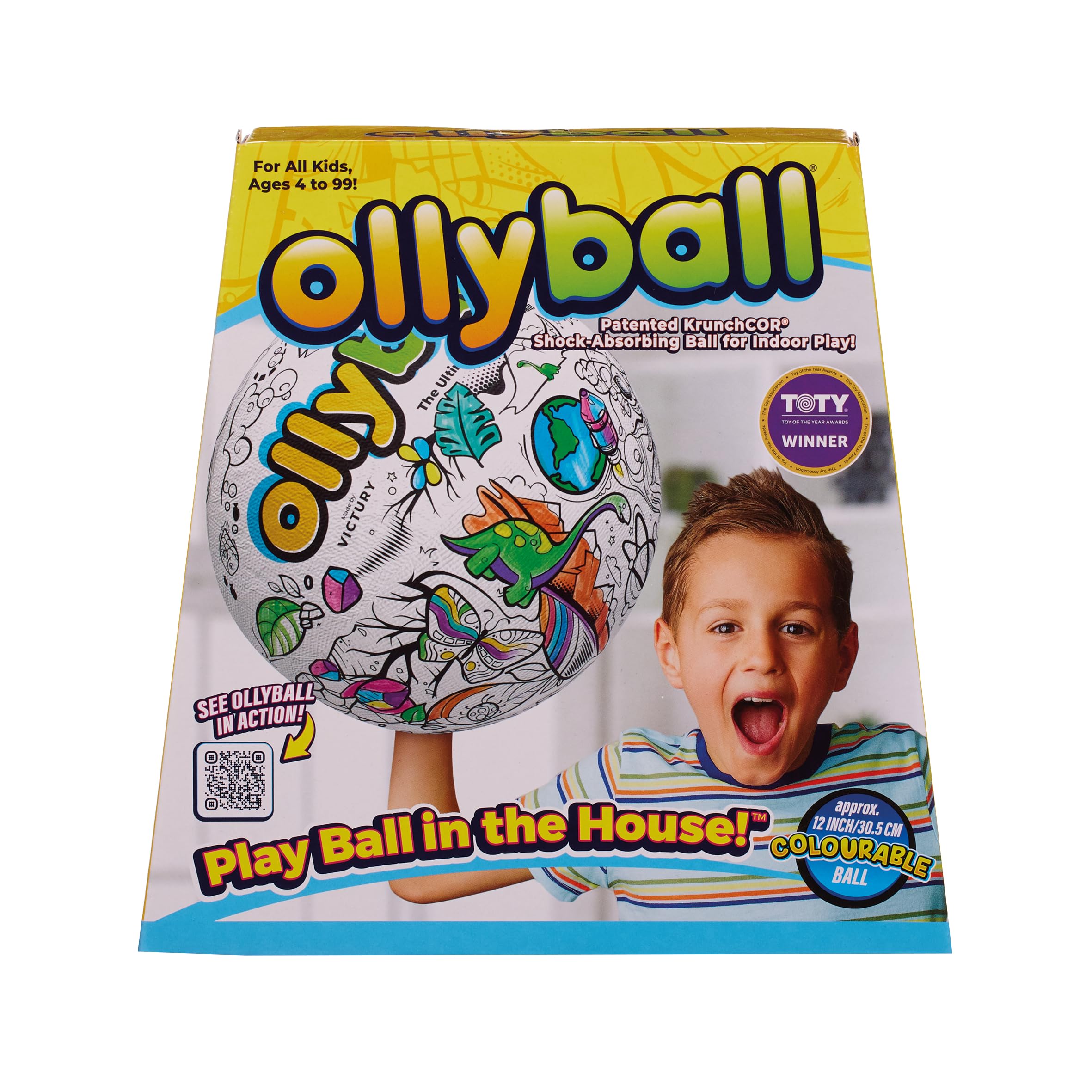 Ollyball - The Ultimate Indoor Play Ball for Kids and Parents, Colourable Keepy Uppy Ball 4