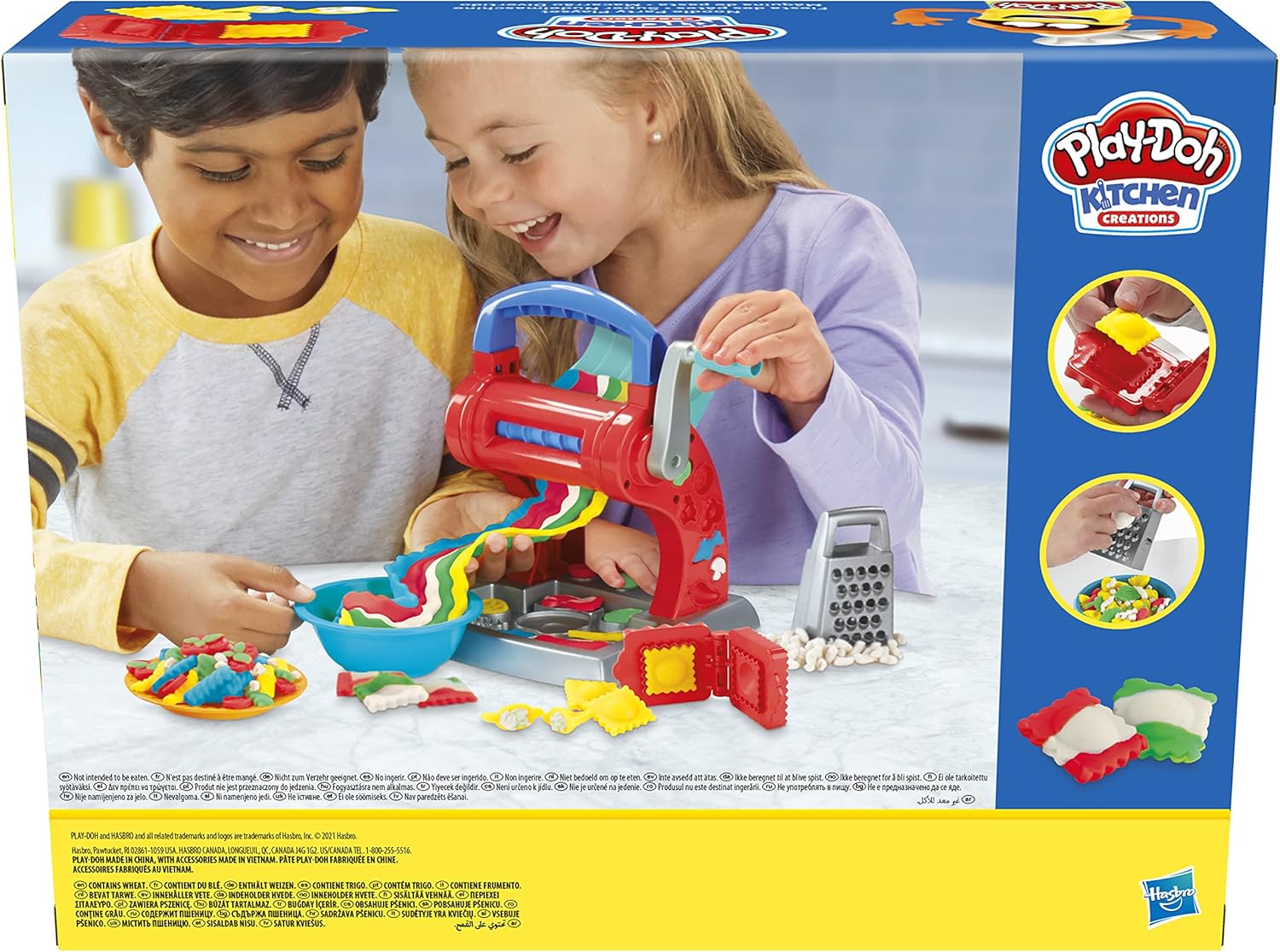 Play-Doh Kitchen Creations Noodle Party Playset - Pretend Pasta Maker for Kids 3 Years and Up 6