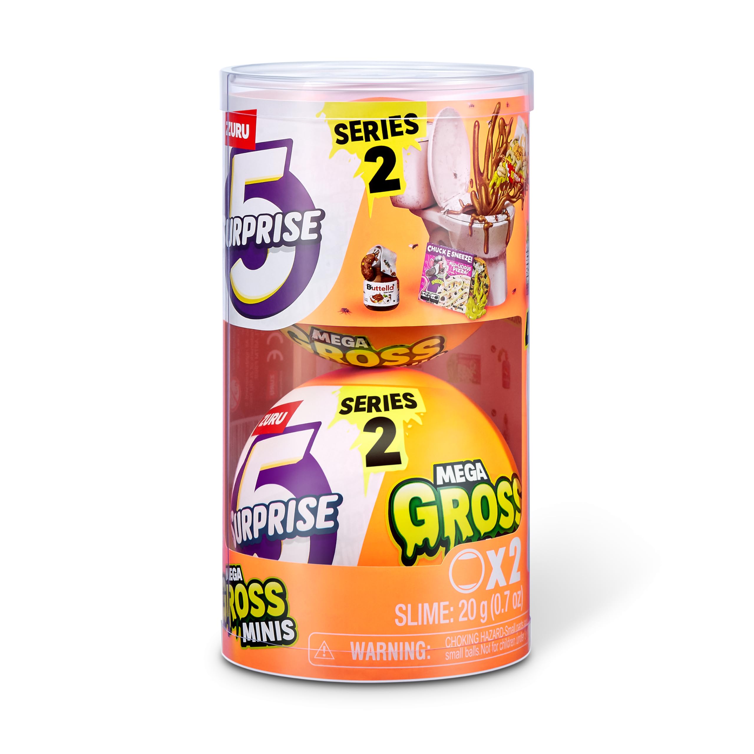5 Surprise Mega Gross Minis 2 Pack Mystery Toys, Series 2, 40+ Collectibles | Ages 3+