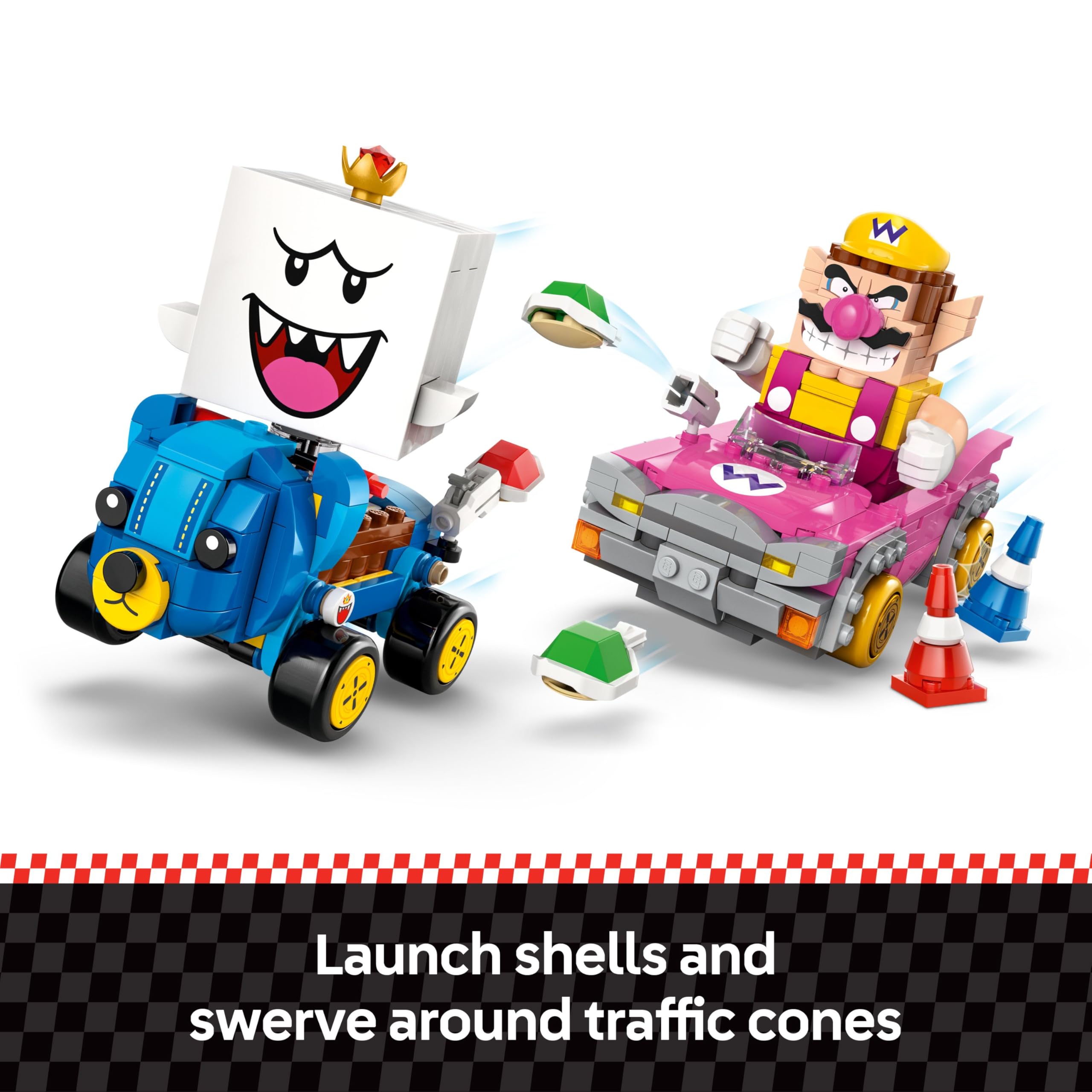 LEGO Super Mario: Mario Kart – Wario & King Boo Playset - 512-Piece Building Toy for Ages 8+ 8