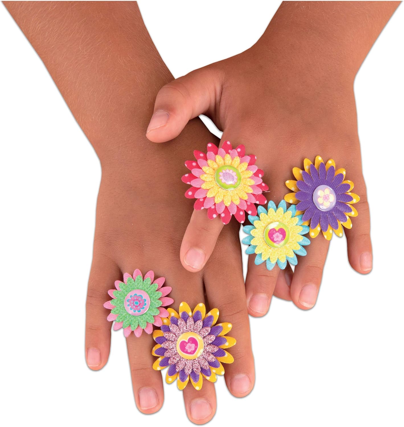 Galt Flower Rings Craft Kit - 12 Fab Flower Rings for Kids Ages 6+ 8