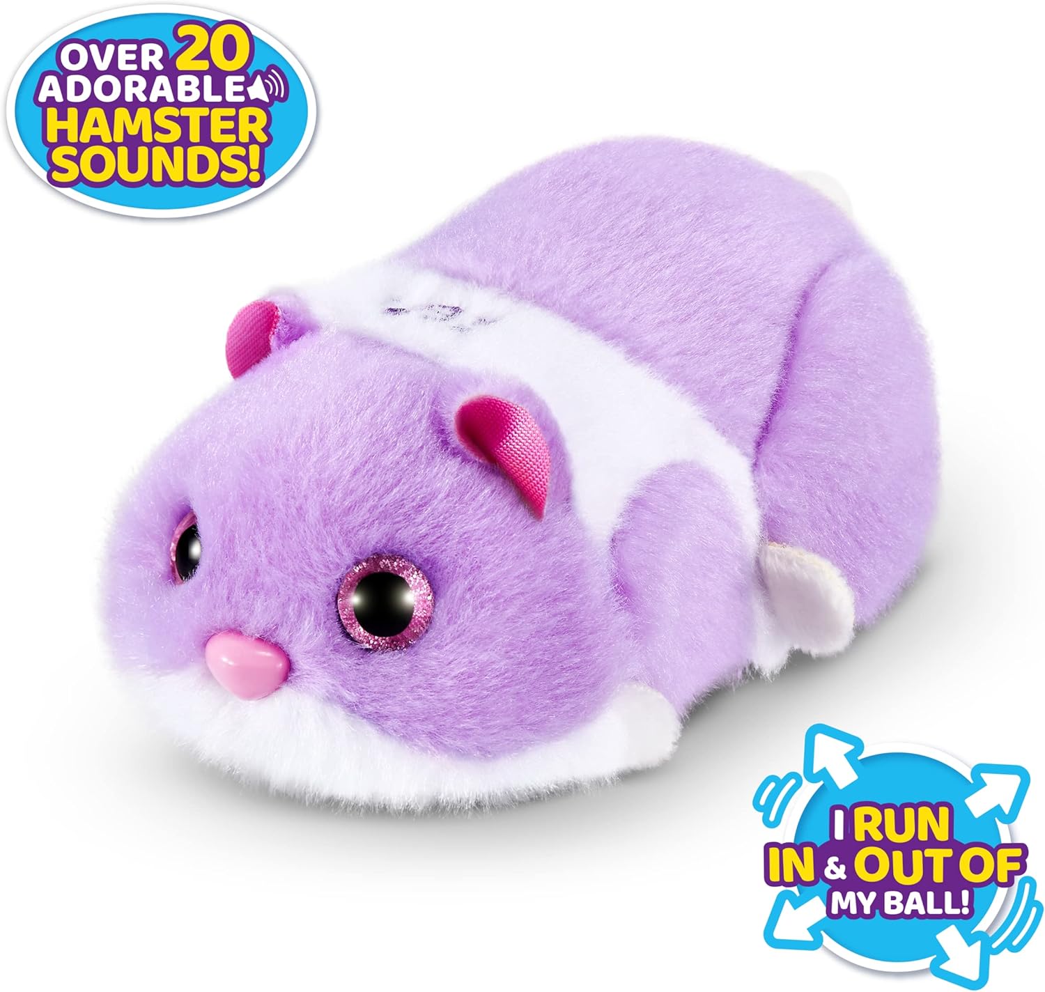 Hamster Mania by ZURU - Purple Interactive Electronic Pet Toy for Kids 7